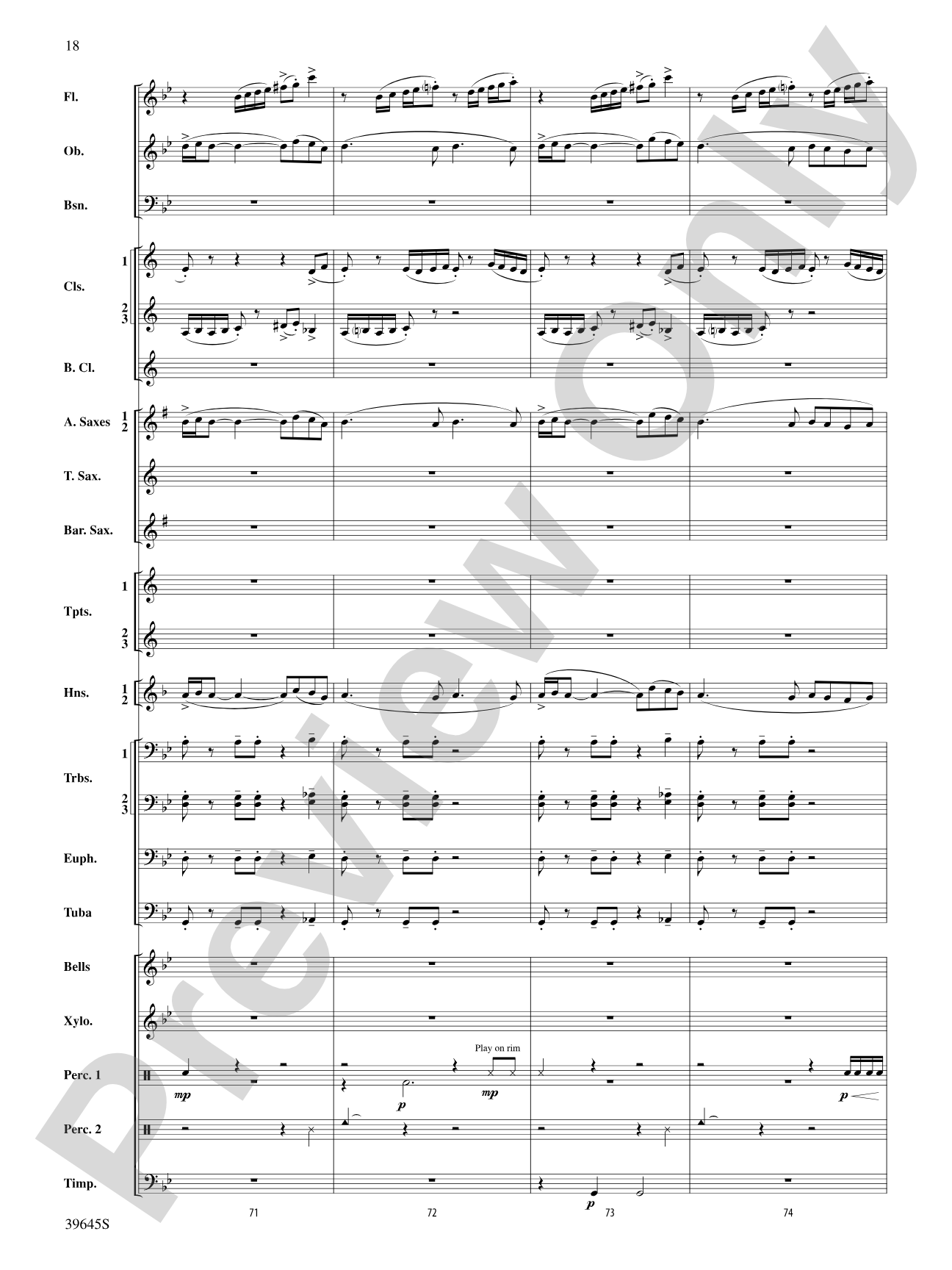 Whirlybird: Concert Band Conductor Score & Parts