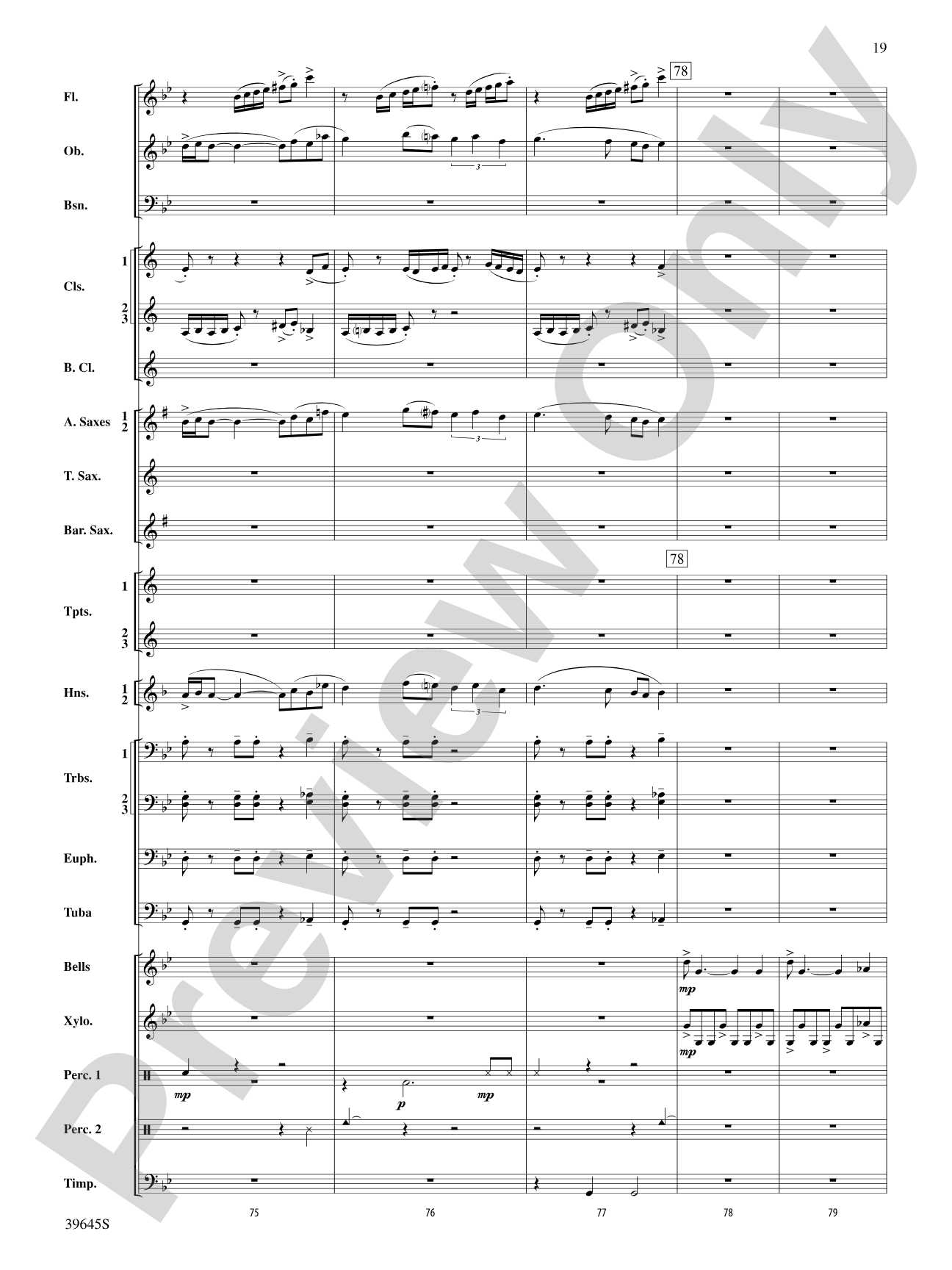 Whirlybird: Concert Band Conductor Score & Parts