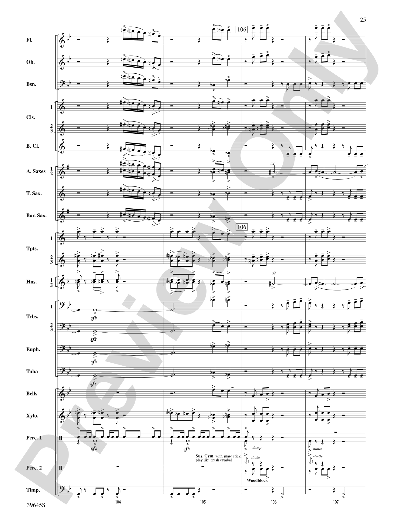 Whirlybird: Concert Band Conductor Score & Parts