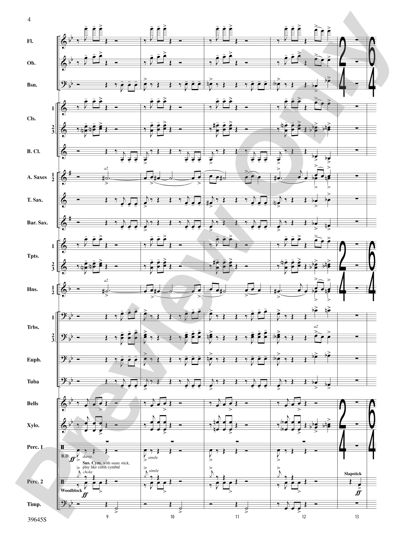 Whirlybird: Concert Band Conductor Score & Parts