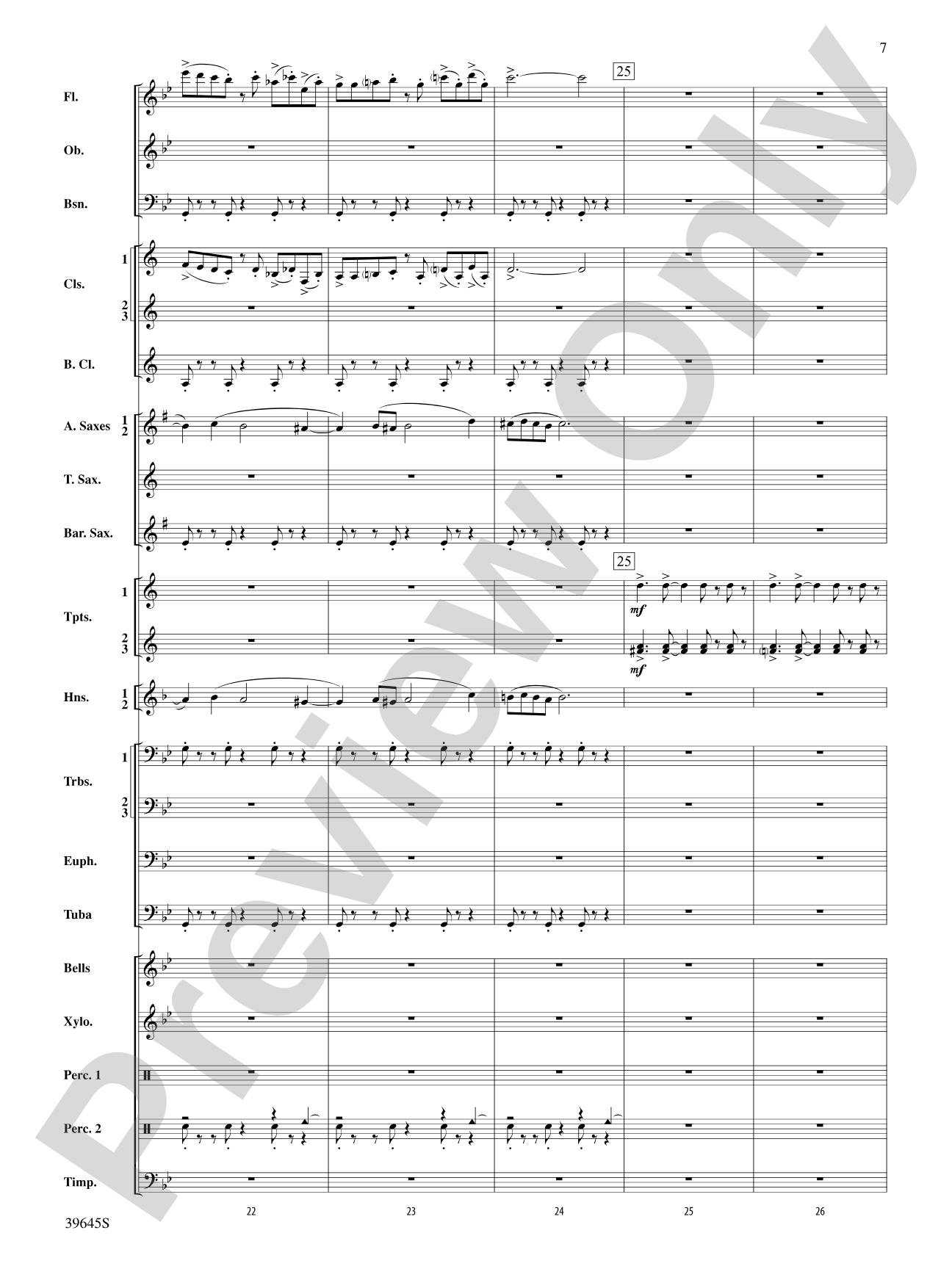 Whirlybird: Concert Band Conductor Score & Parts