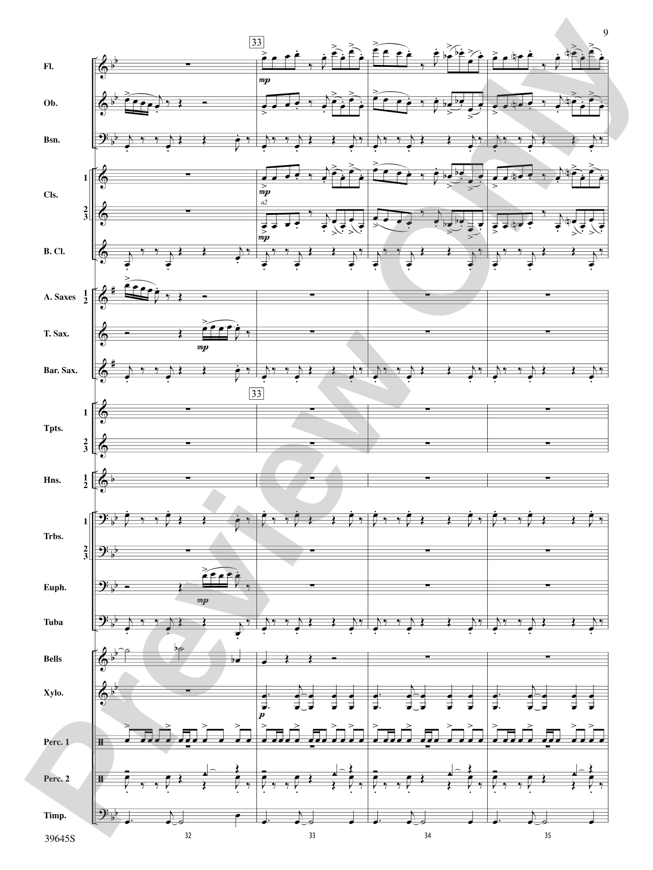 Whirlybird: Concert Band Conductor Score & Parts