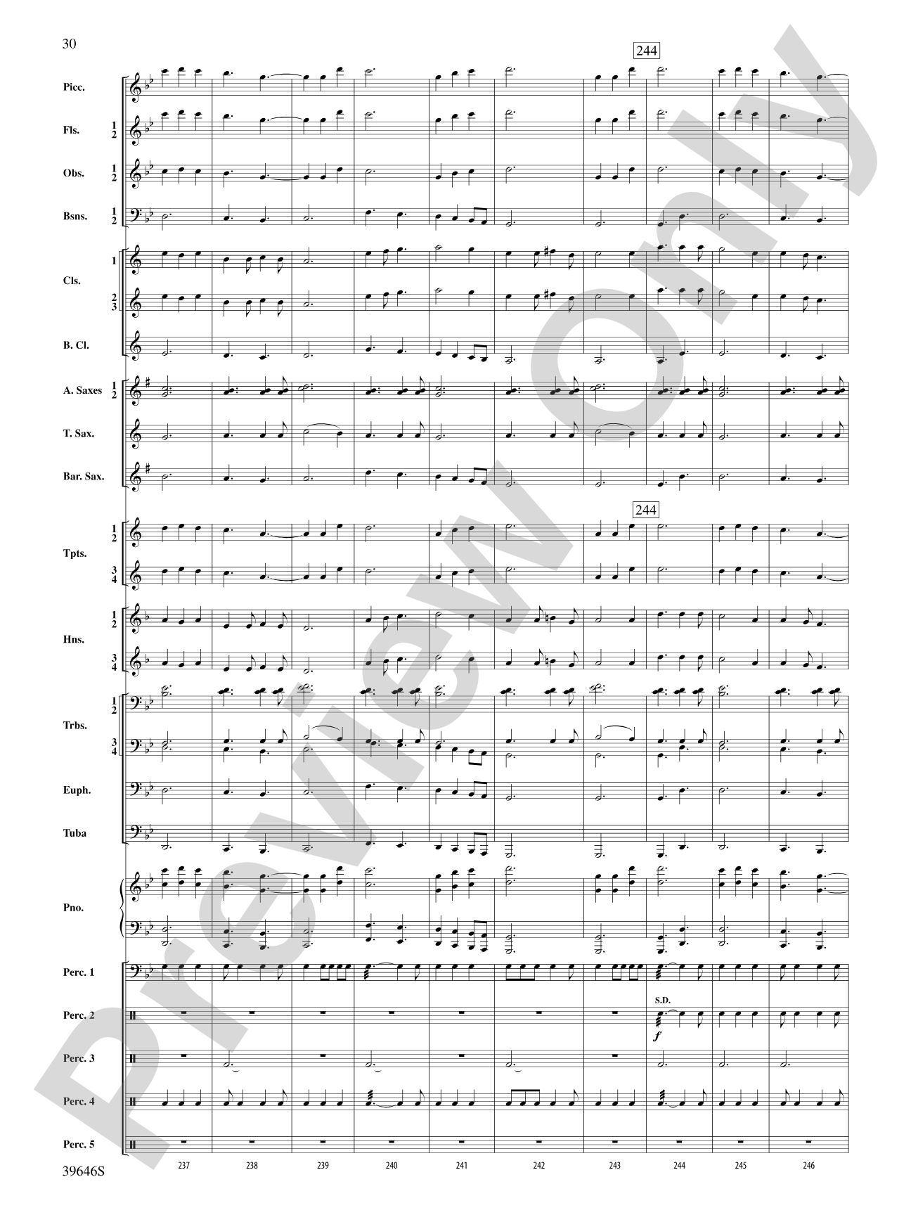 Scarborough Fair: Concert Band Conductor Score & Parts