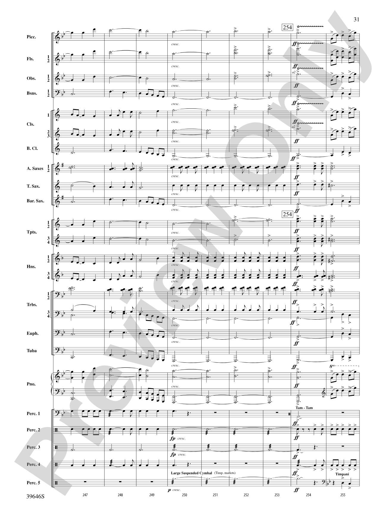 Scarborough Fair: Concert Band Conductor Score & Parts