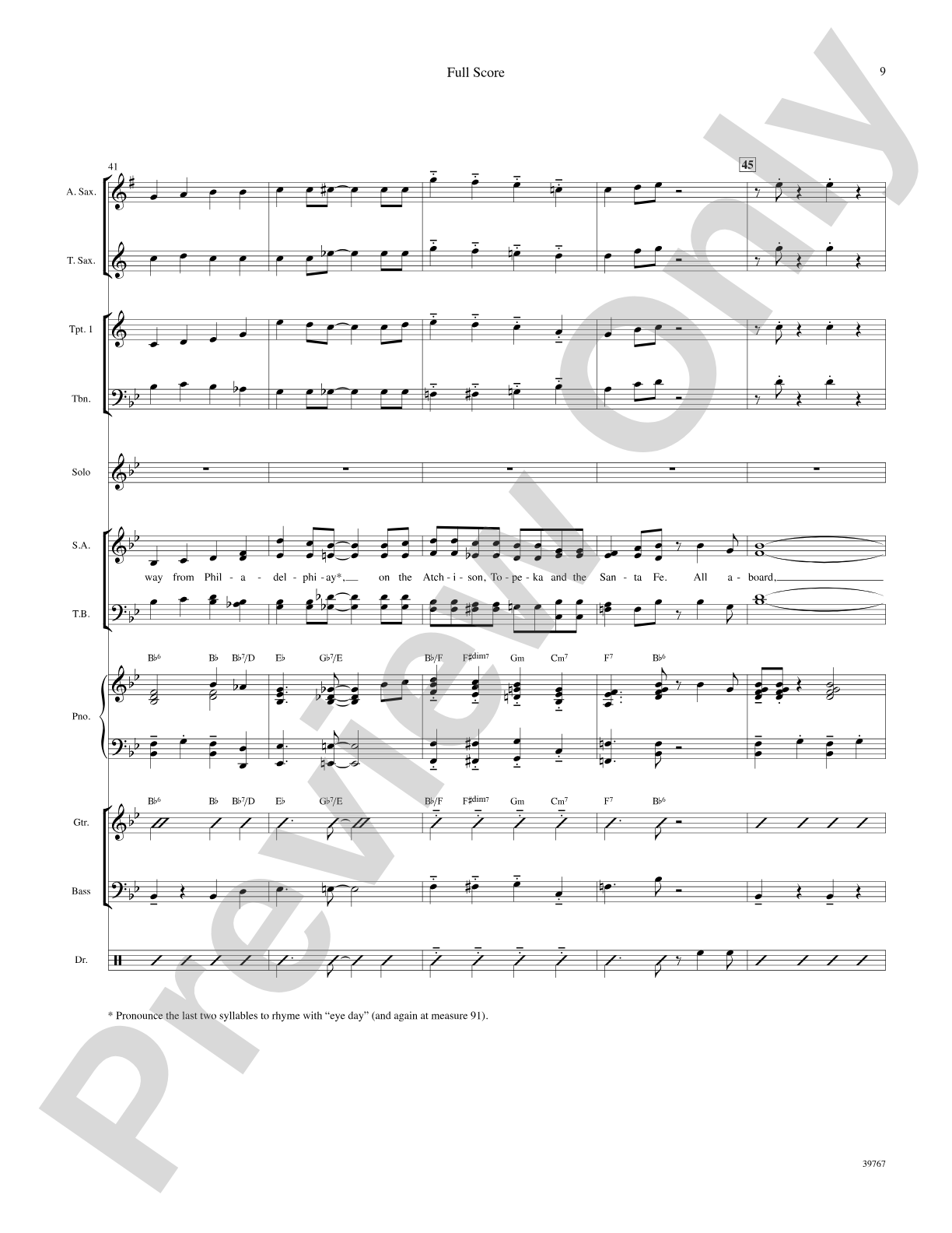 On the Atchison, Topeka and the Santa Fe: Choral SoundPax