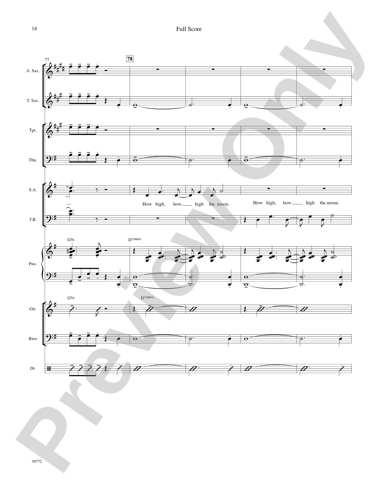 How High the Moon: Choral SoundPax