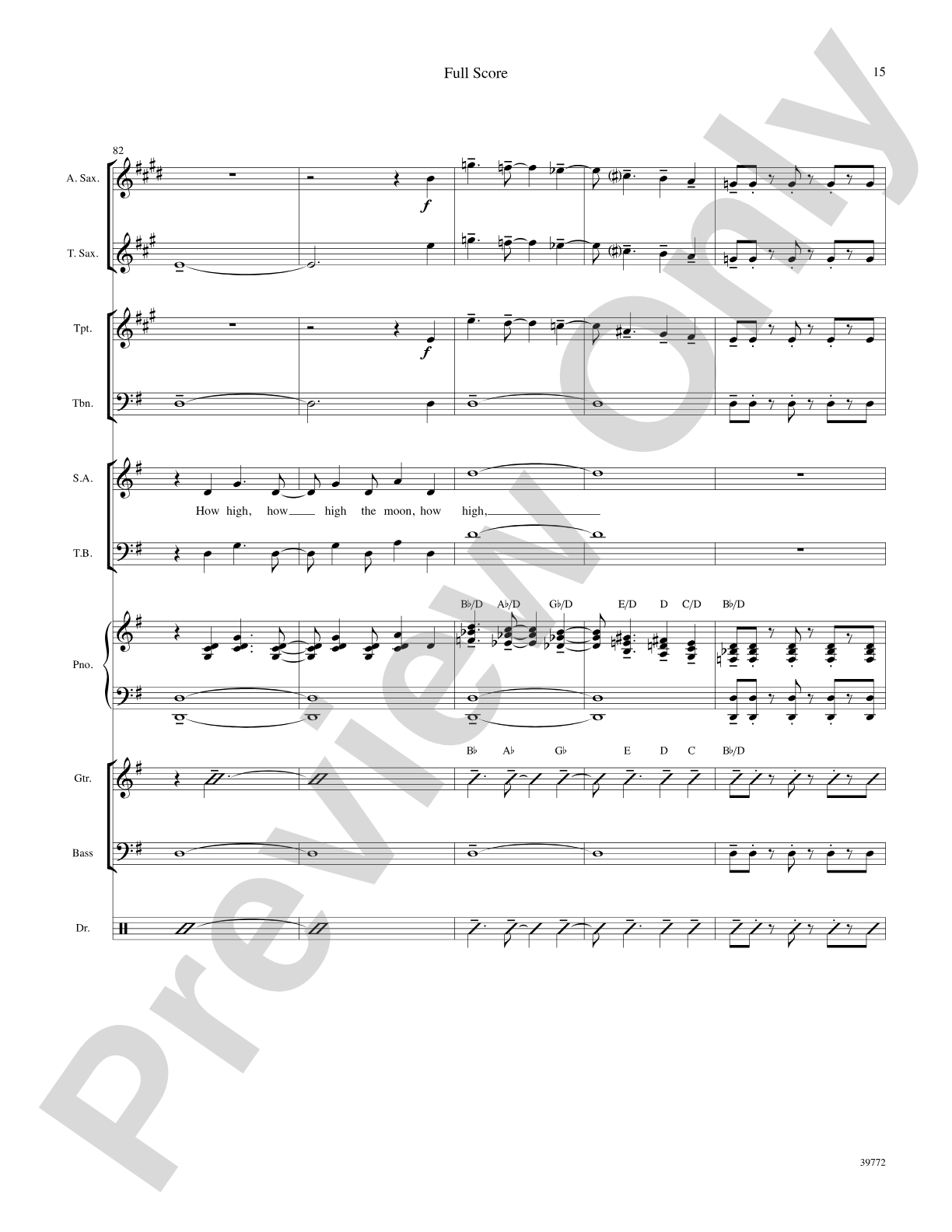 How High the Moon: Choral SoundPax