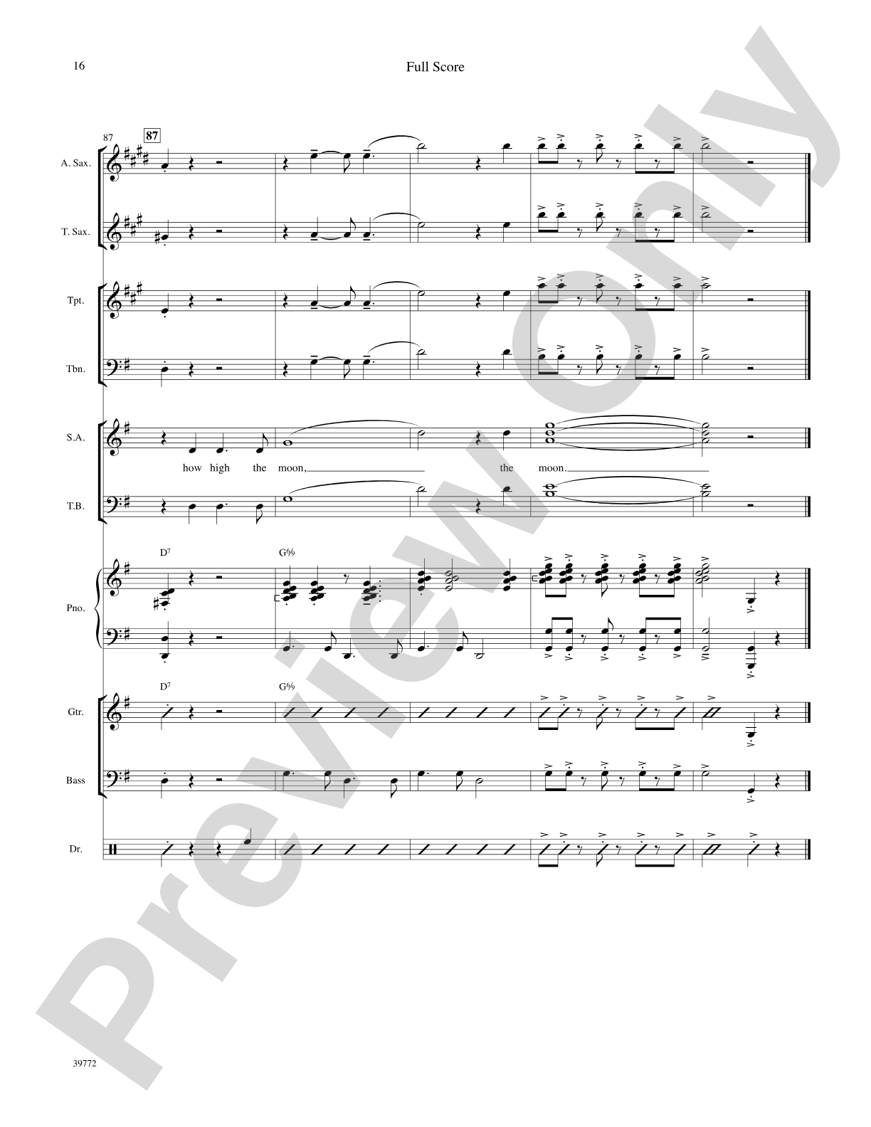 How High the Moon: Choral SoundPax