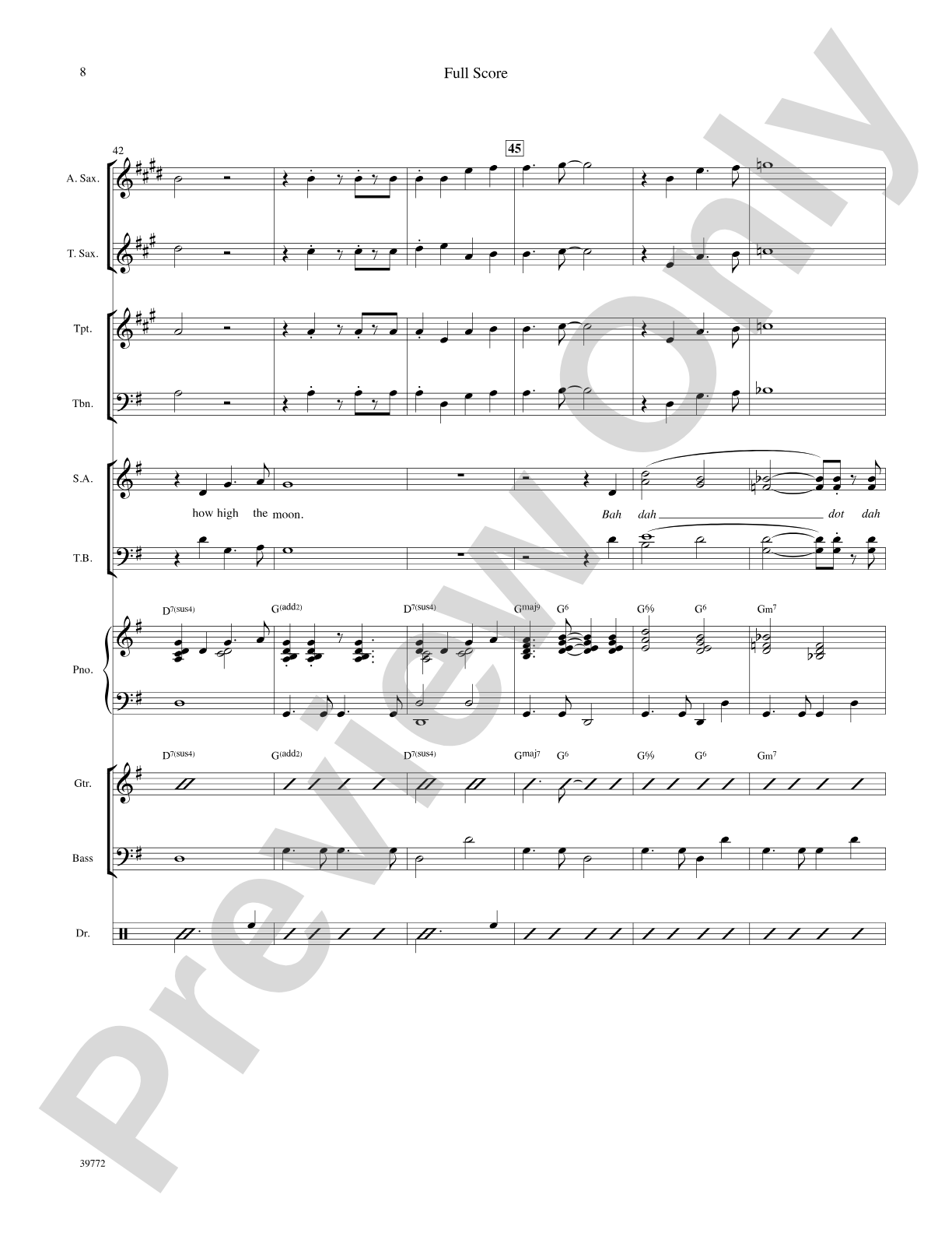 How High the Moon: Choral SoundPax