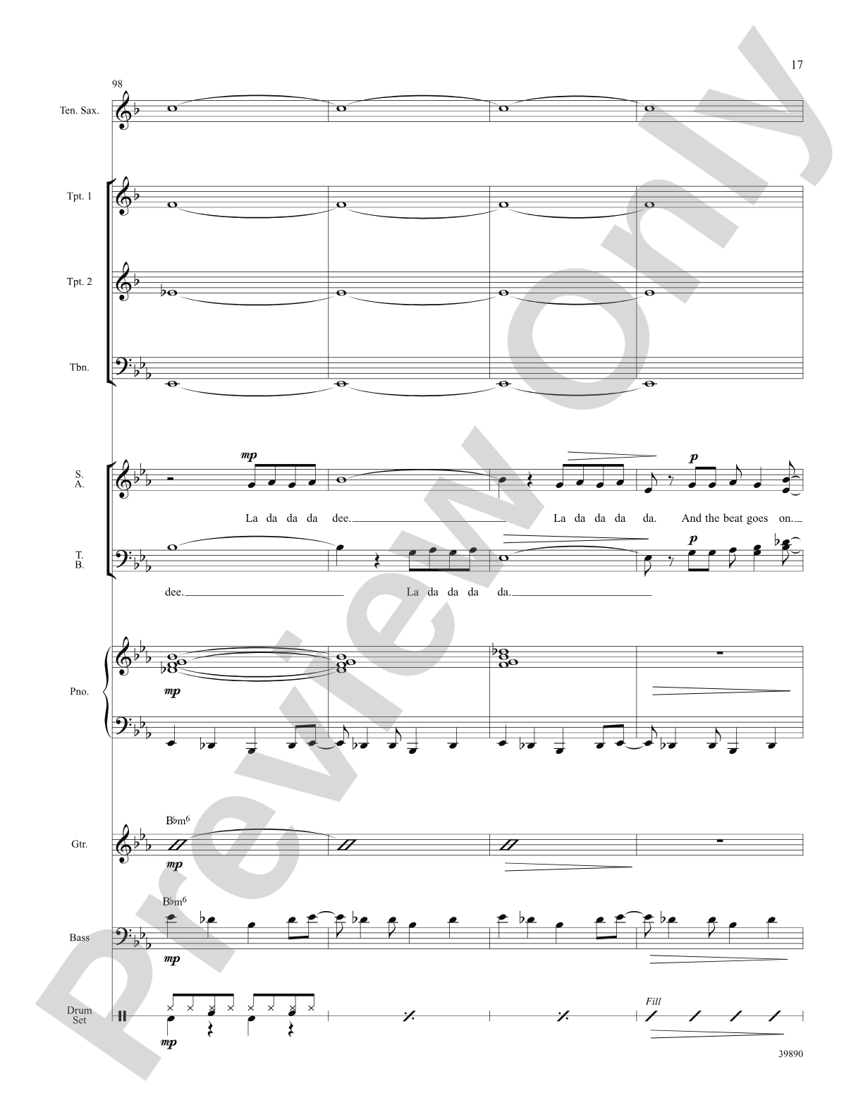 The Beat Goes On: Score: Choral SoundPax