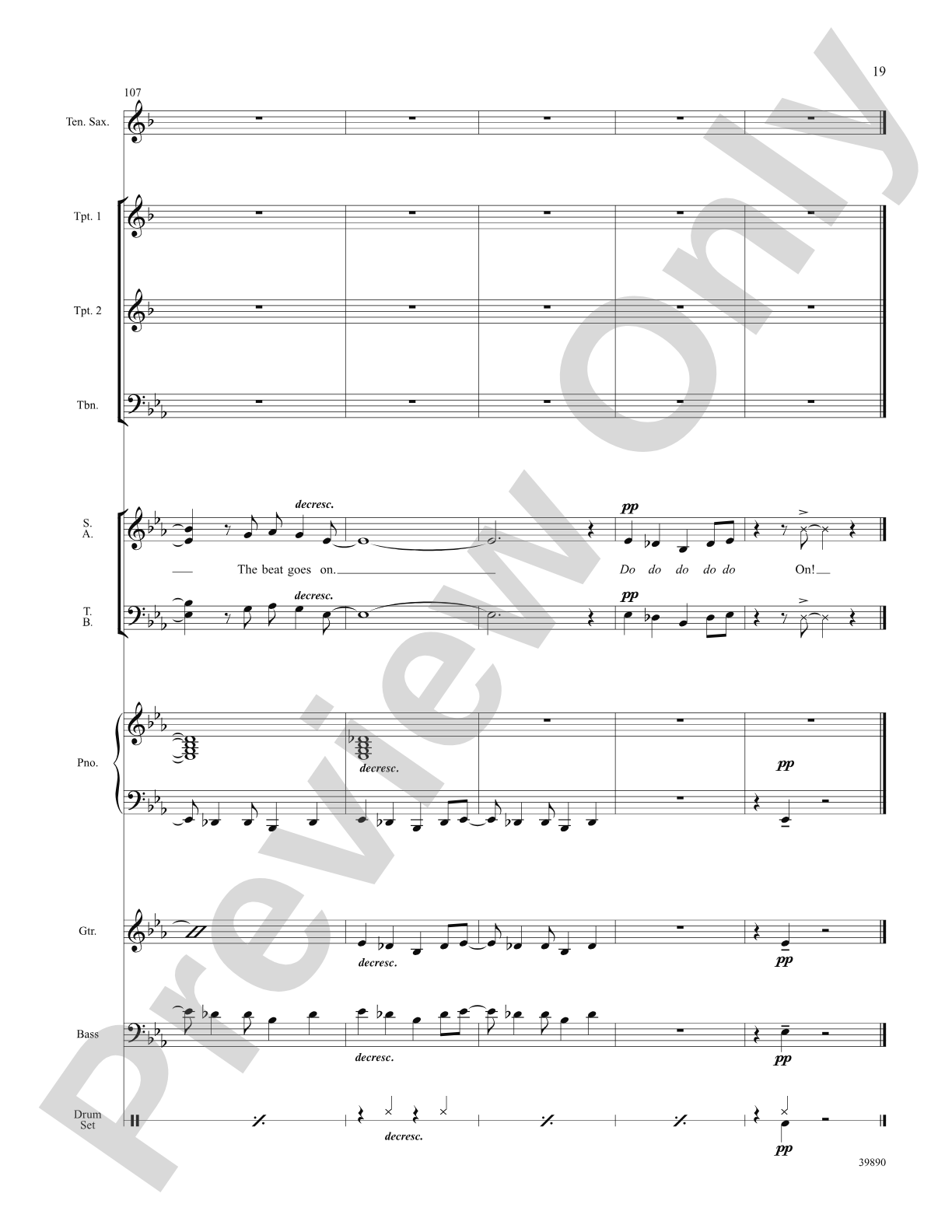 The Beat Goes On: Score: Choral SoundPax