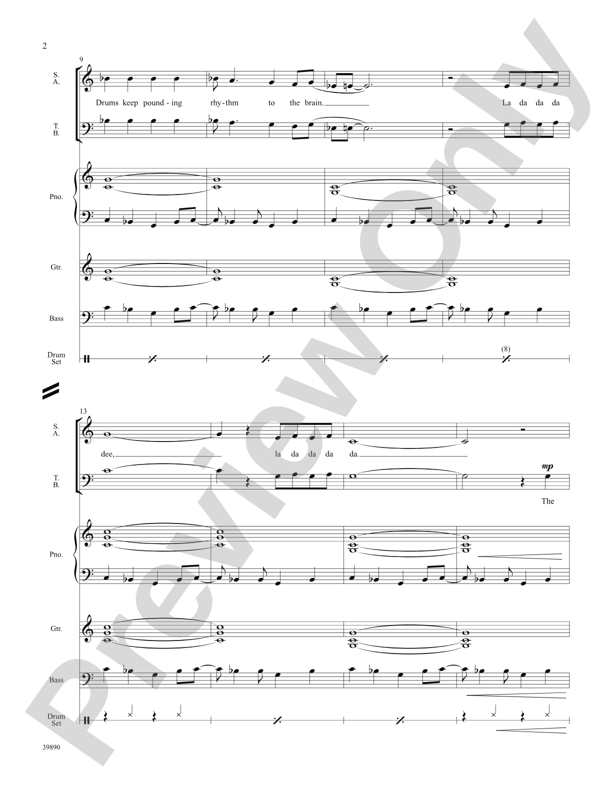 The Beat Goes On: Score: Choral SoundPax