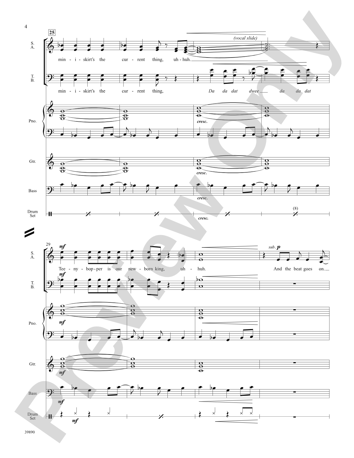 The Beat Goes On: Score: Choral SoundPax