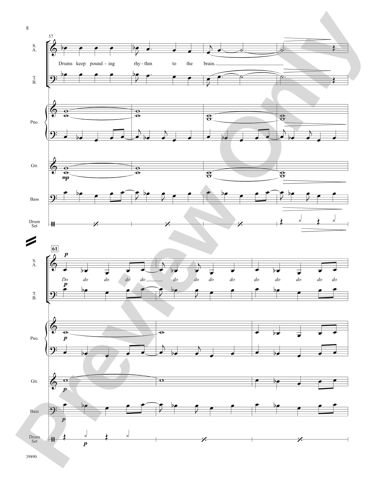 The Beat Goes On: Score: Choral SoundPax