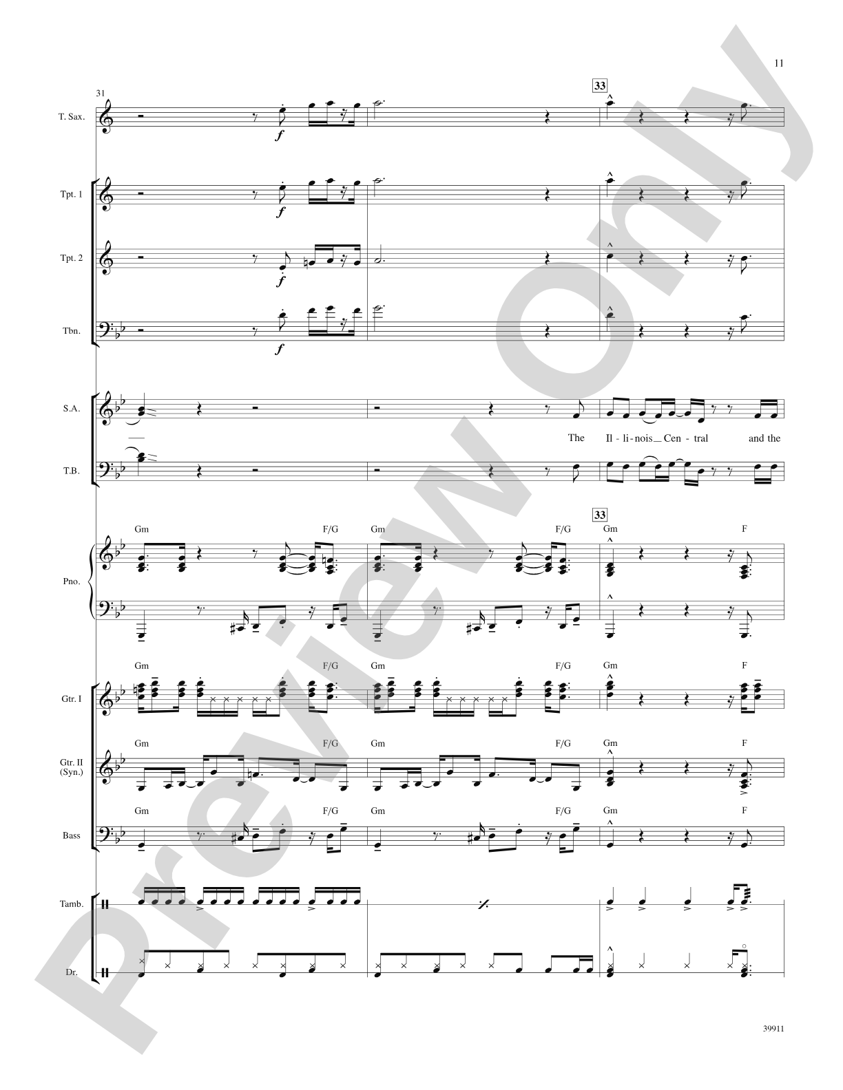 Long Train Runnin': Score: Choral SoundPax