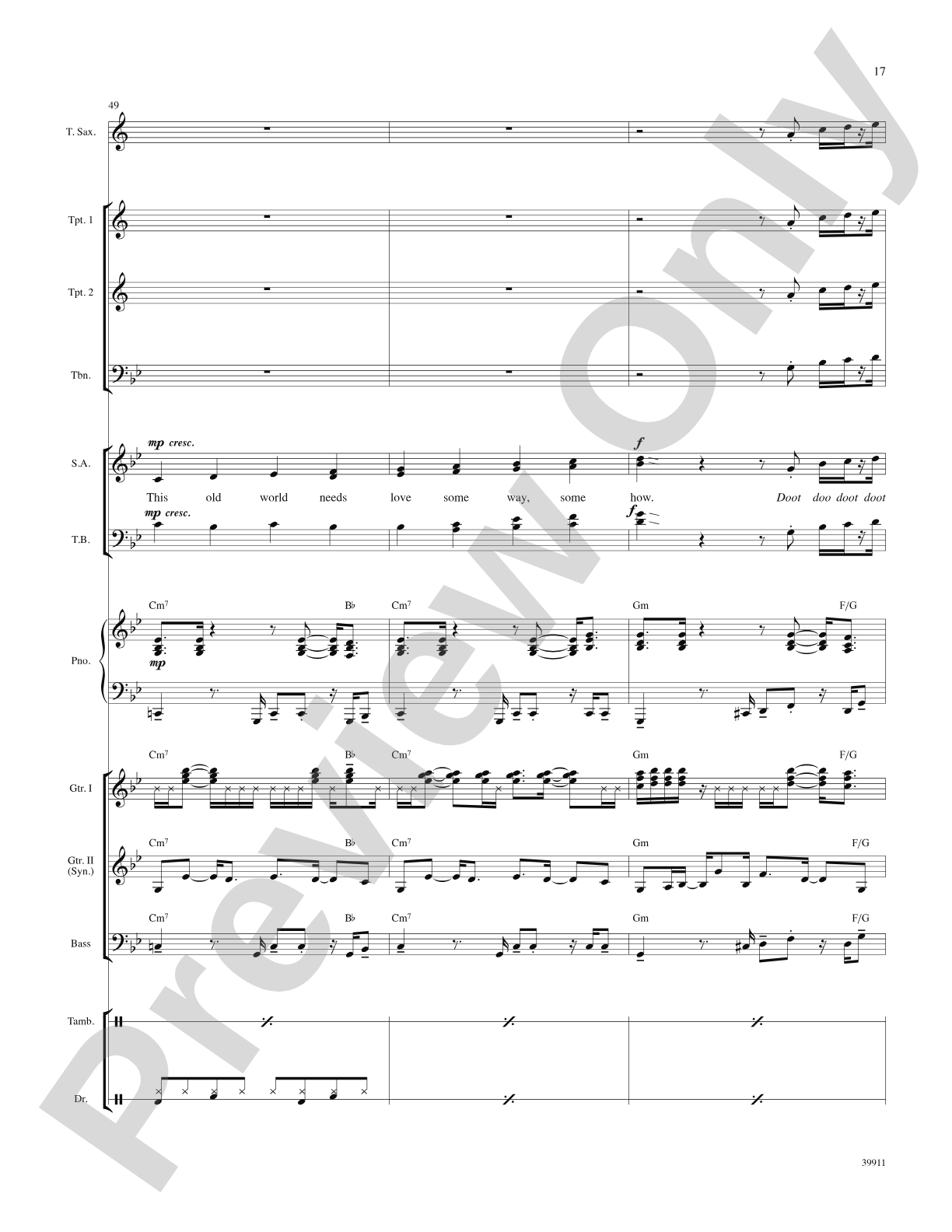 Long Train Runnin': Score: Choral SoundPax