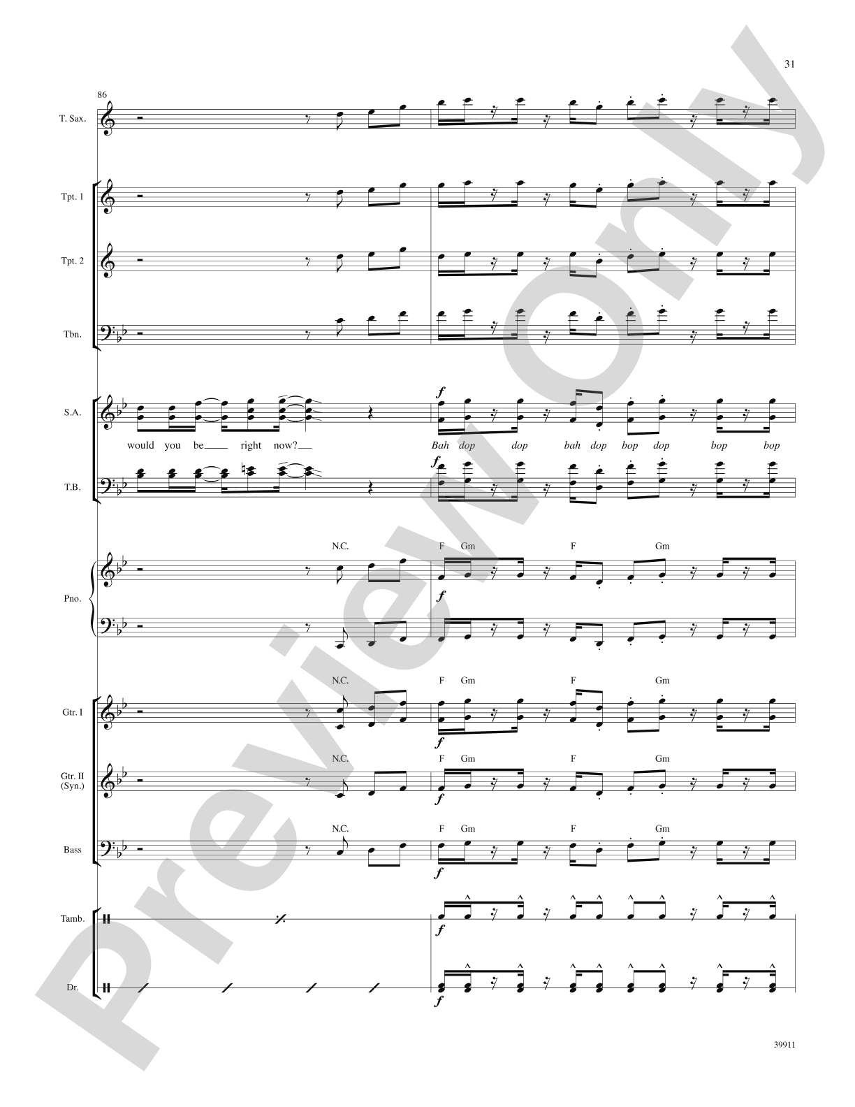 Long Train Runnin': Score: Choral SoundPax