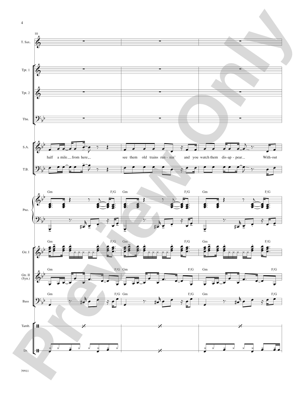 Long Train Runnin': Score: Choral SoundPax