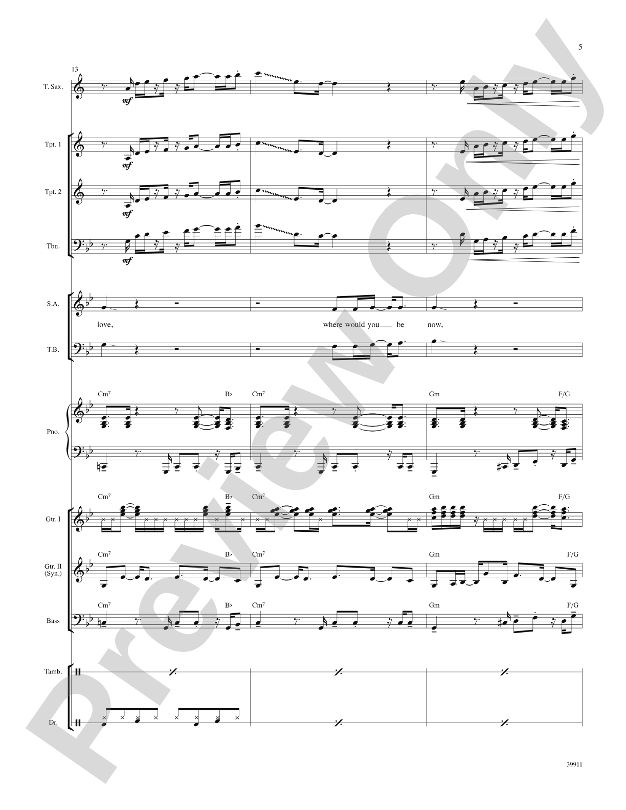 Long Train Runnin': Score: Choral SoundPax