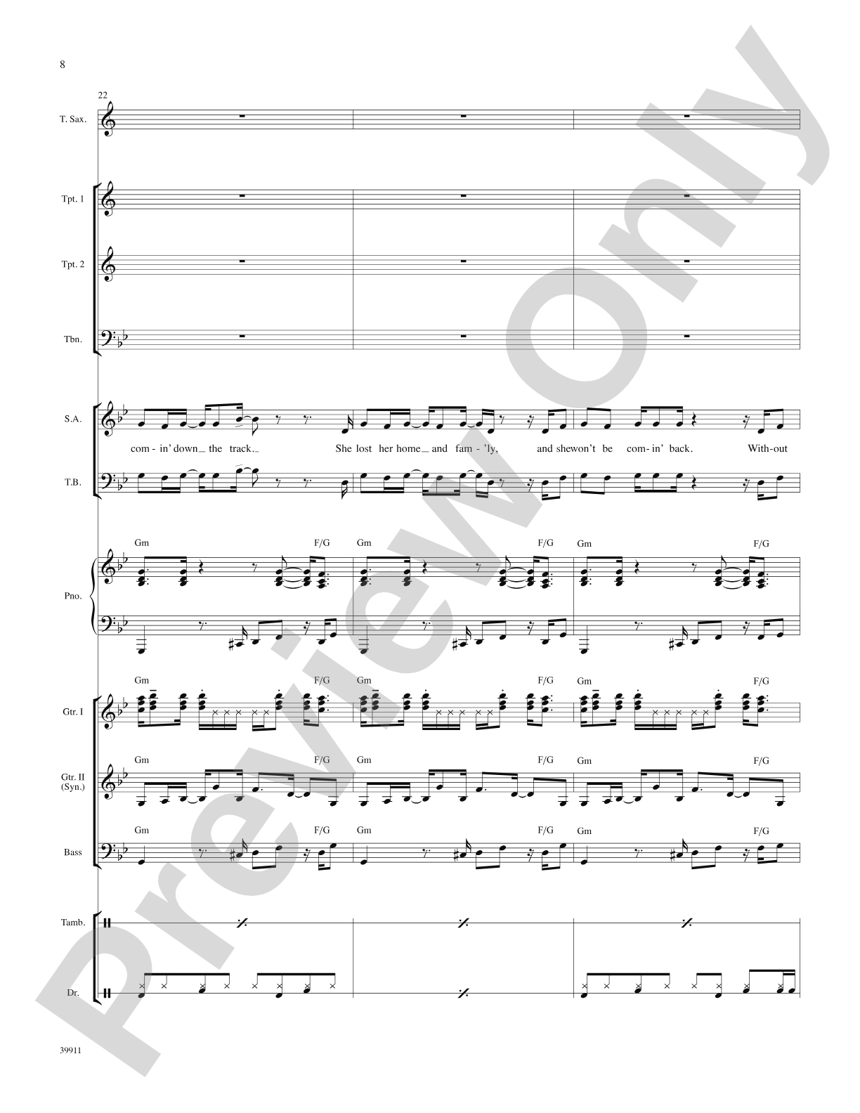 Long Train Runnin': Score: Choral SoundPax