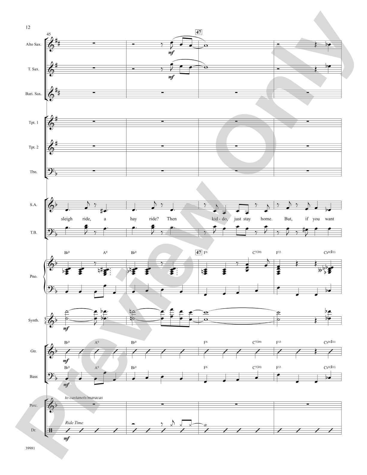 Jet Set (from the musical Catch Me If You Can): Choral SoundPax