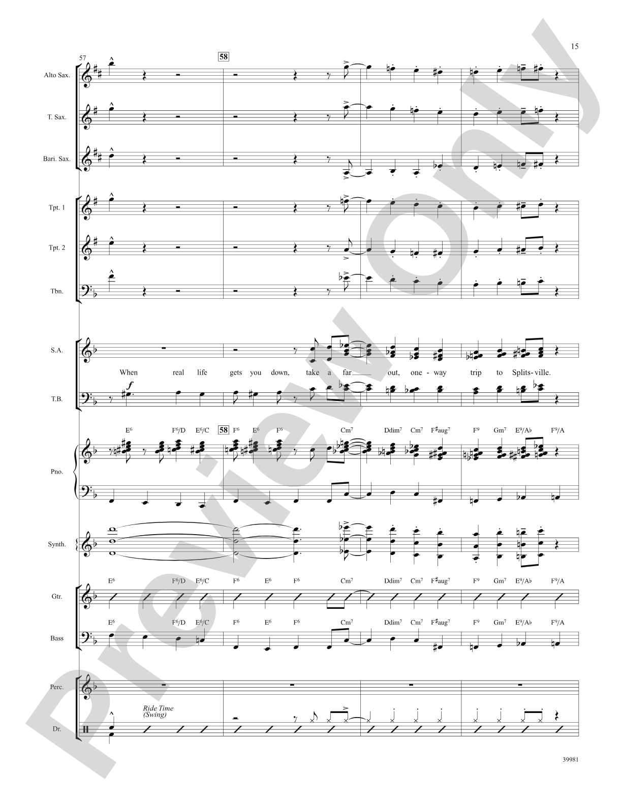 Jet Set (from the musical Catch Me If You Can): Choral SoundPax