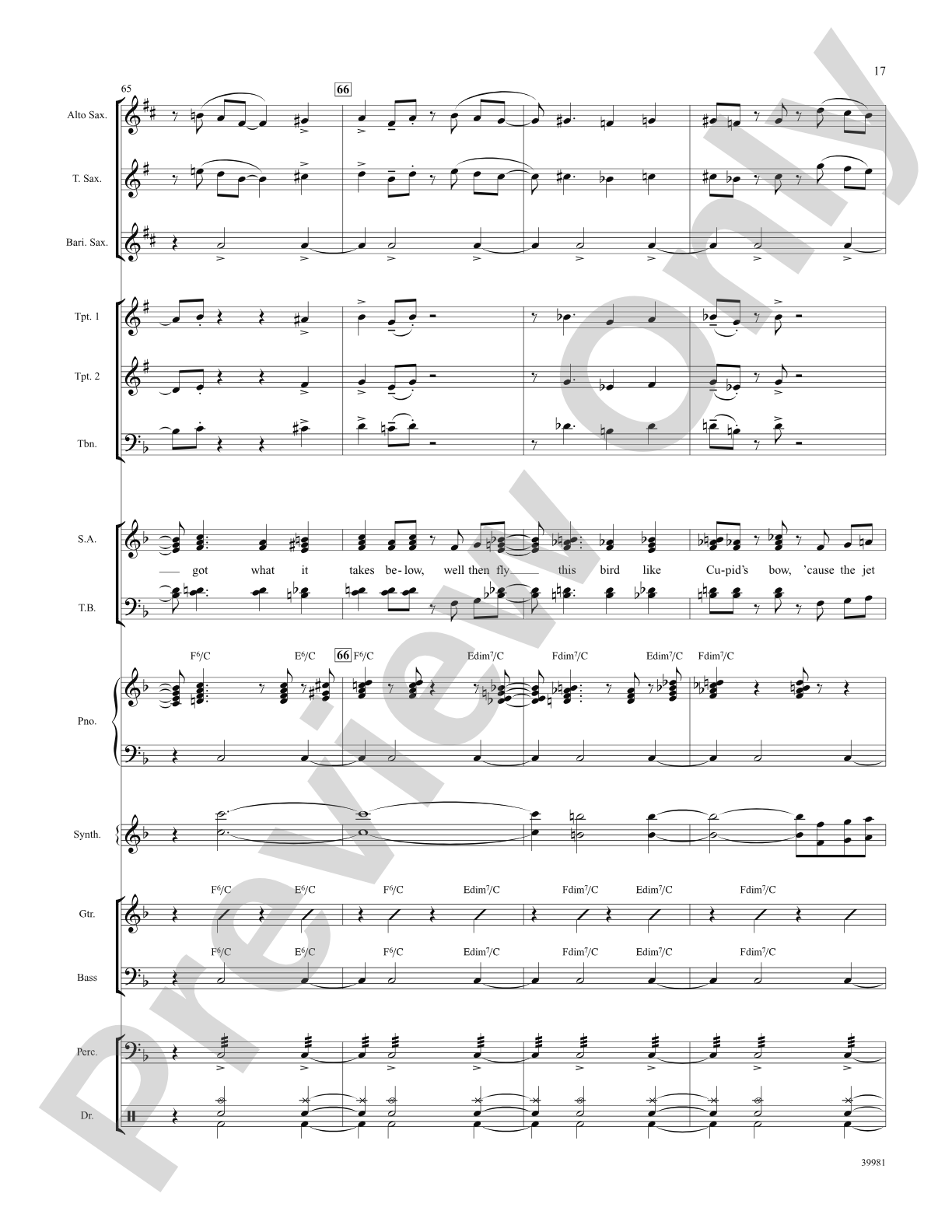 Jet Set (from the musical Catch Me If You Can): Choral SoundPax