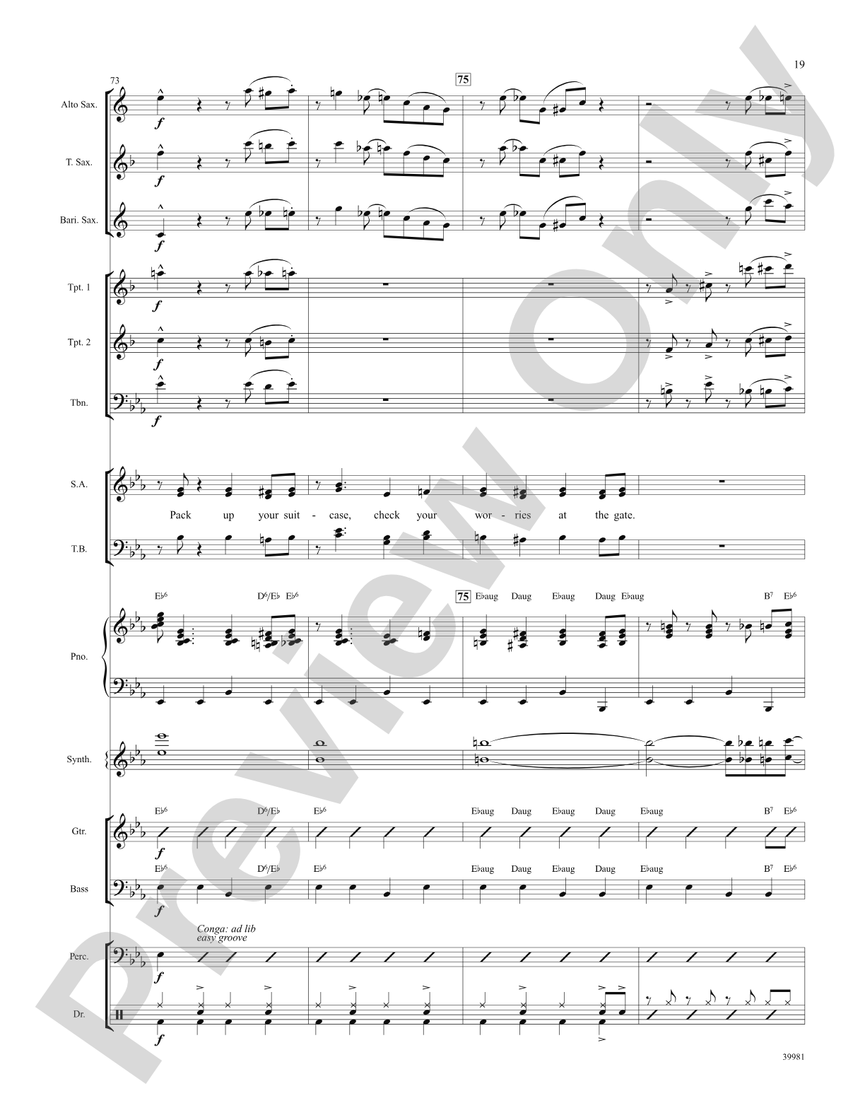 Jet Set (from the musical Catch Me If You Can): Choral SoundPax
