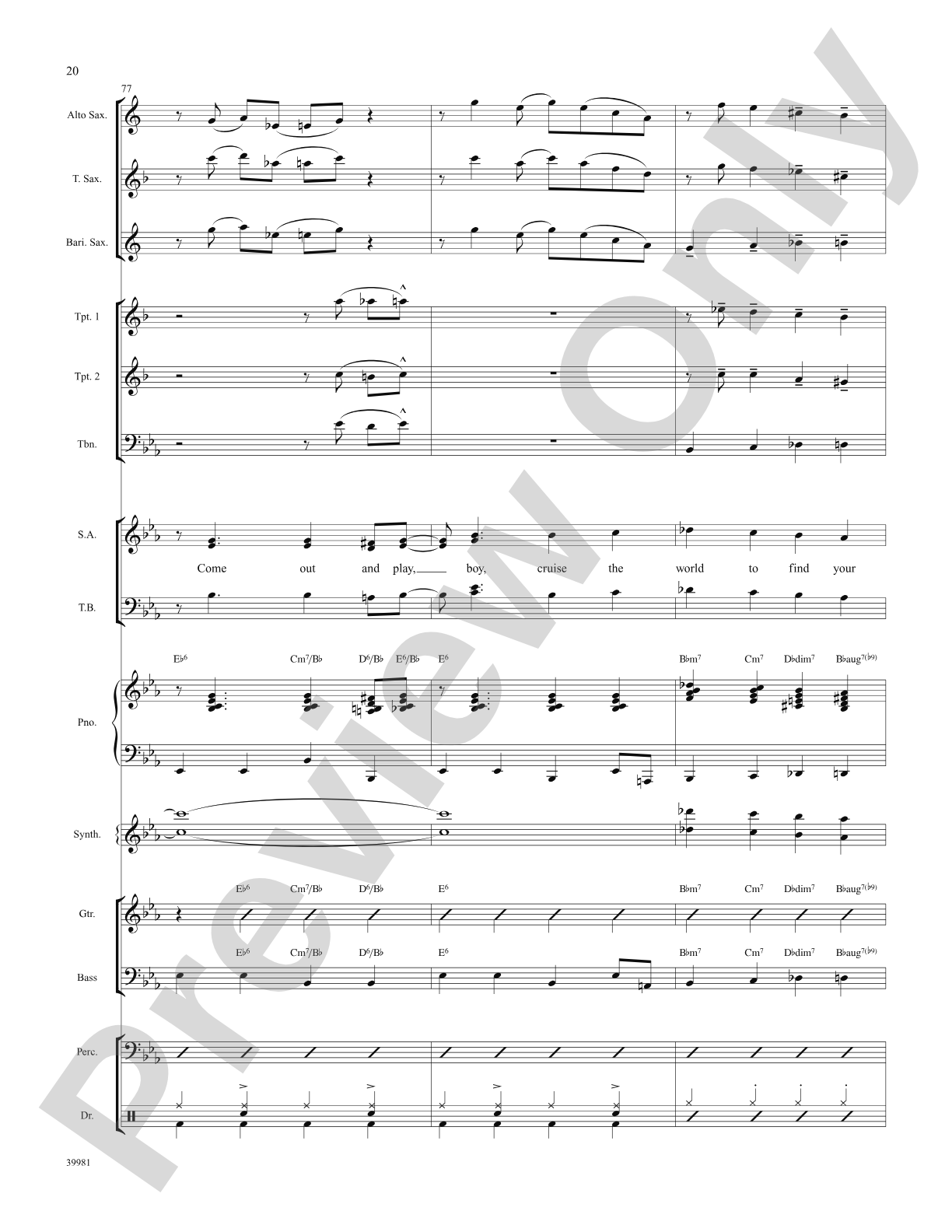 Jet Set (from the musical Catch Me If You Can): Choral SoundPax