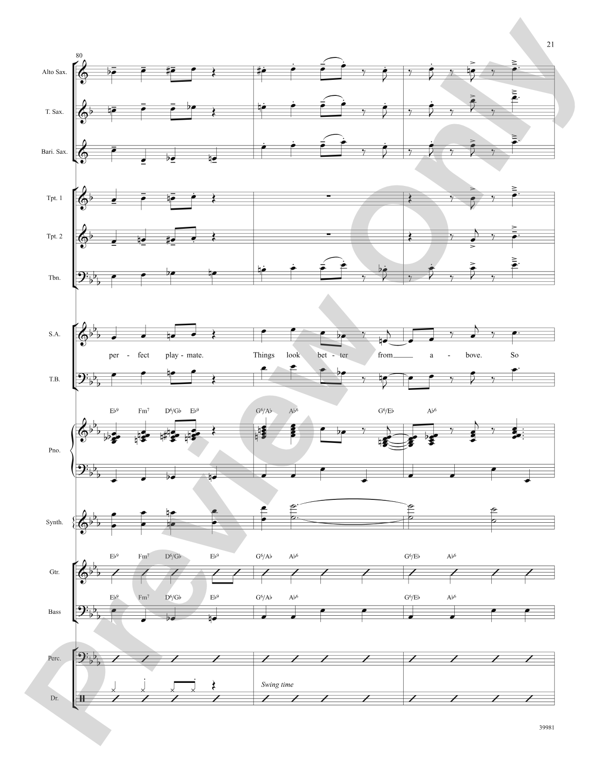 Jet Set (from the musical Catch Me If You Can): Choral SoundPax