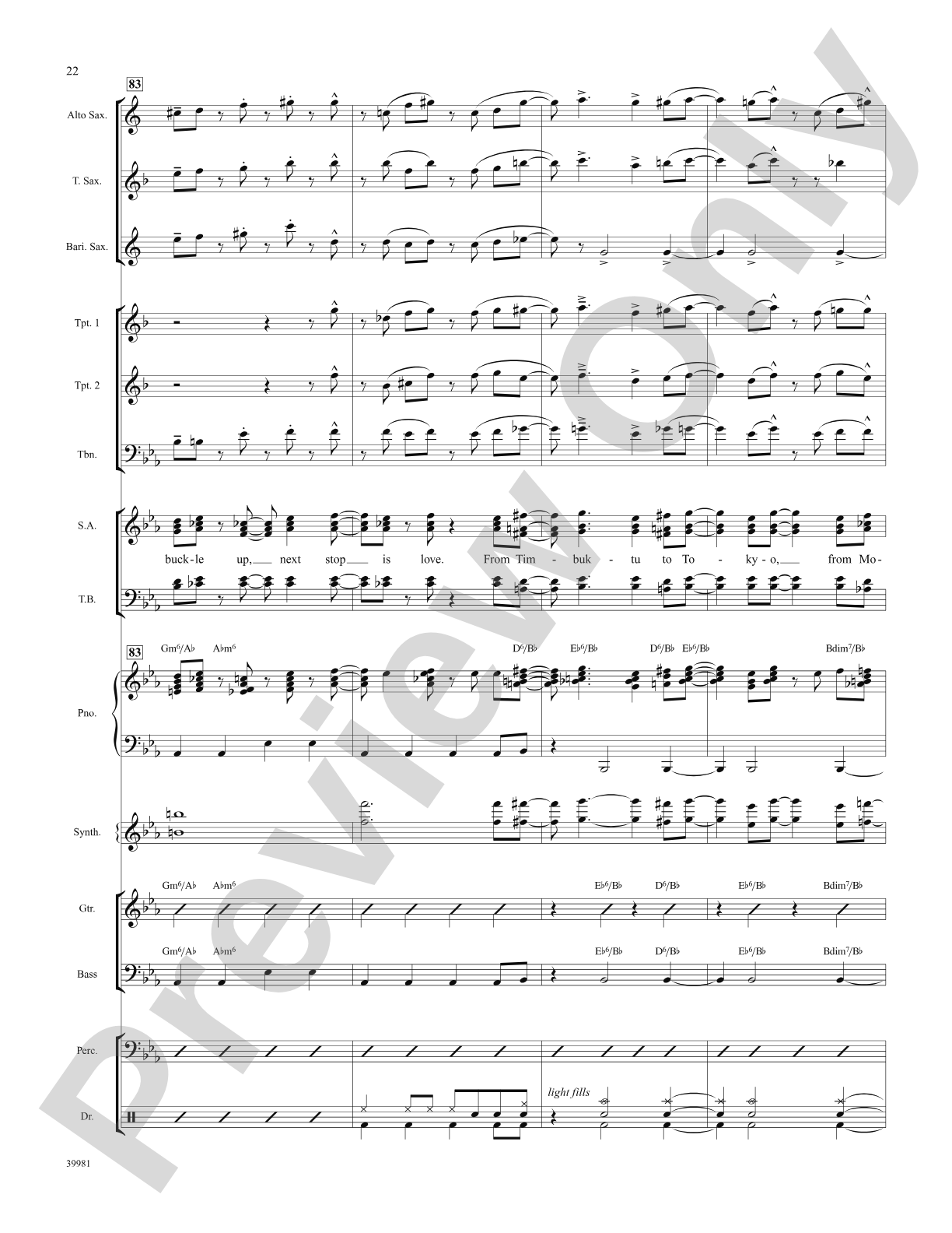 Jet Set (from the musical Catch Me If You Can): Choral SoundPax