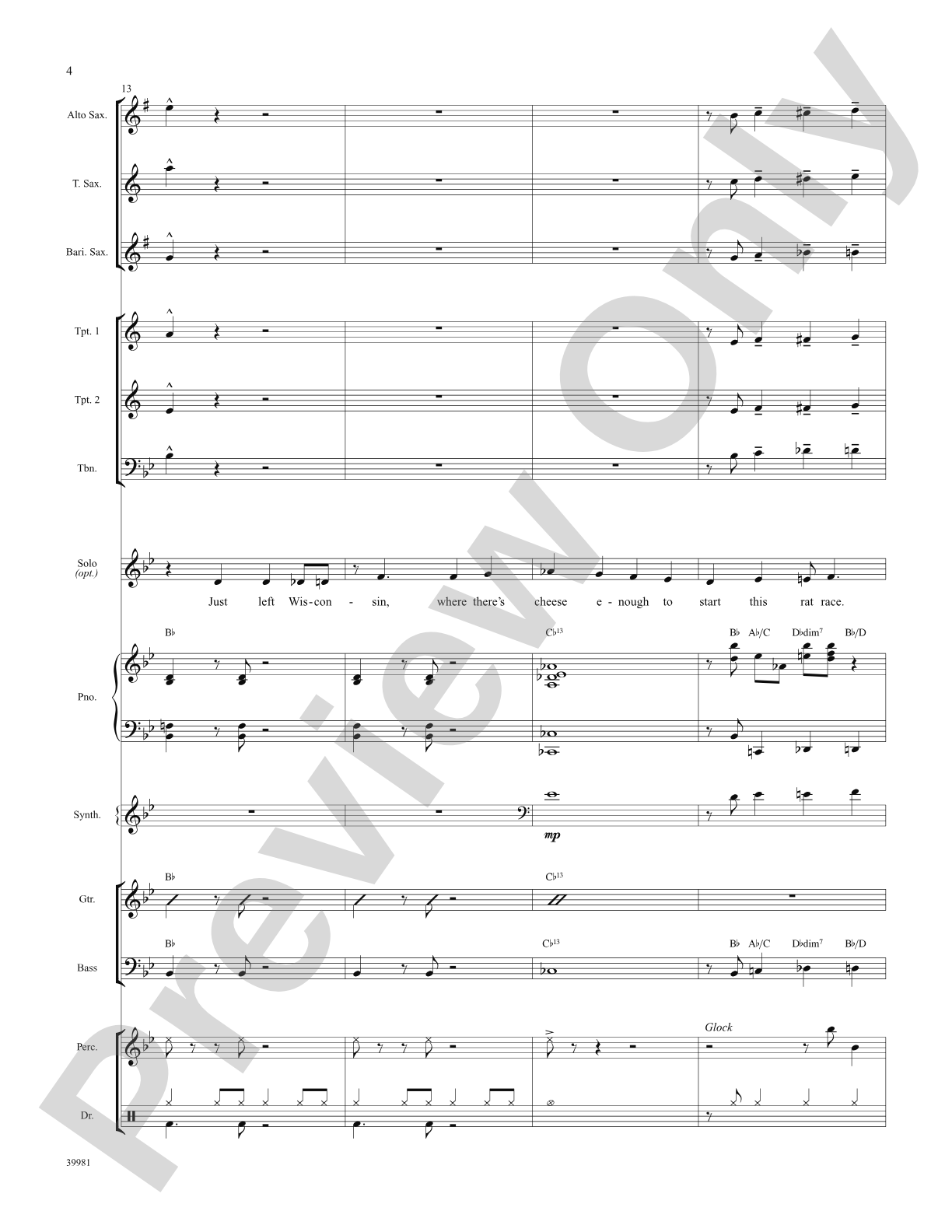 Jet Set (from the musical Catch Me If You Can): Choral SoundPax