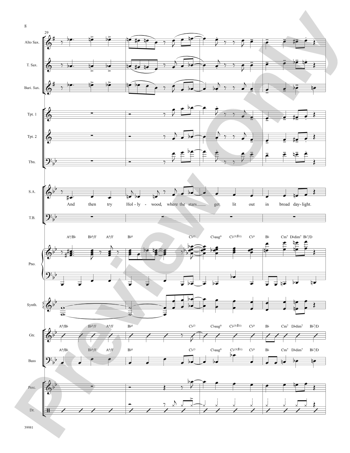 Jet Set (from the musical Catch Me If You Can): Choral SoundPax