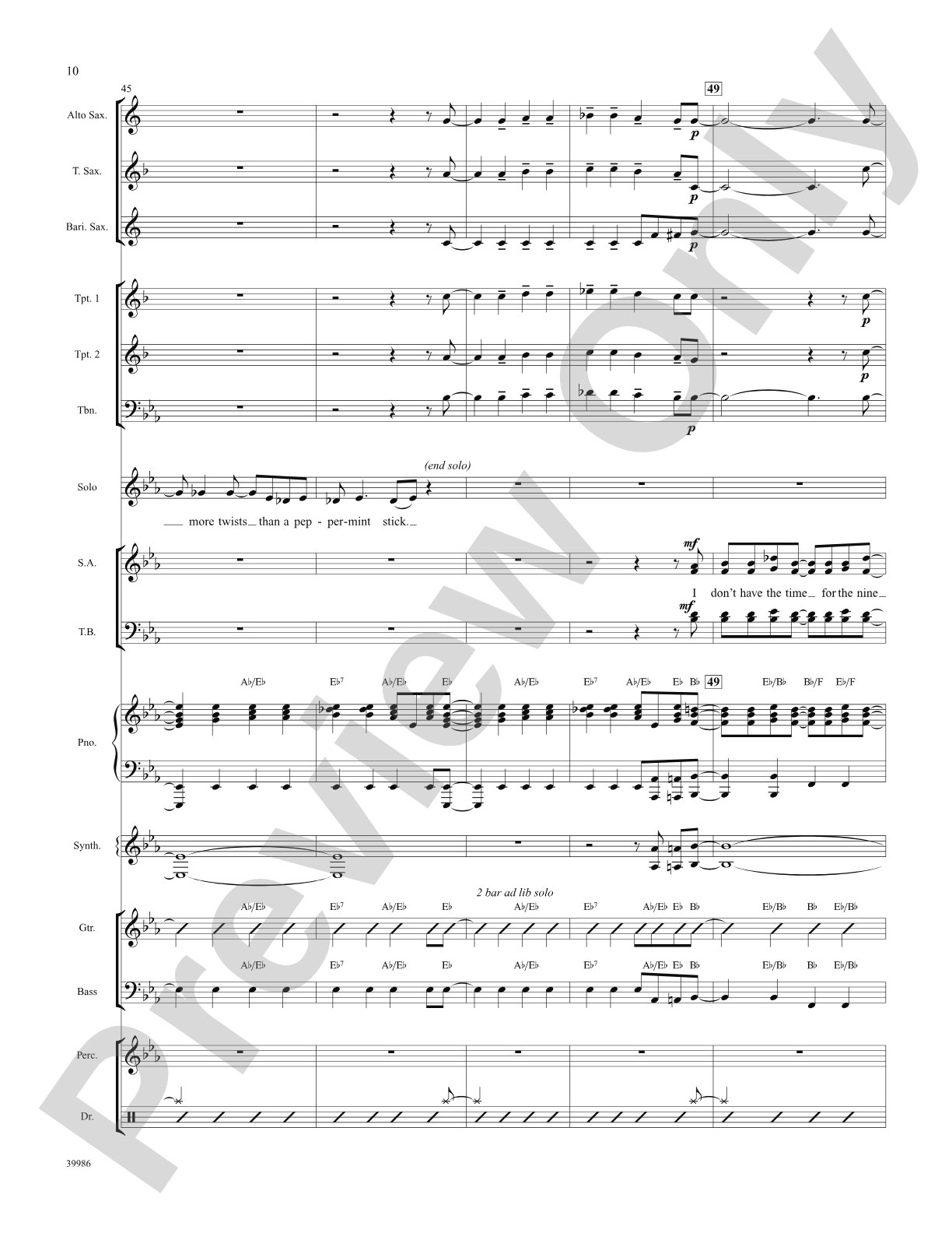 Live in Living Color (from the musical Catch Me If You Can): Choral SoundPax