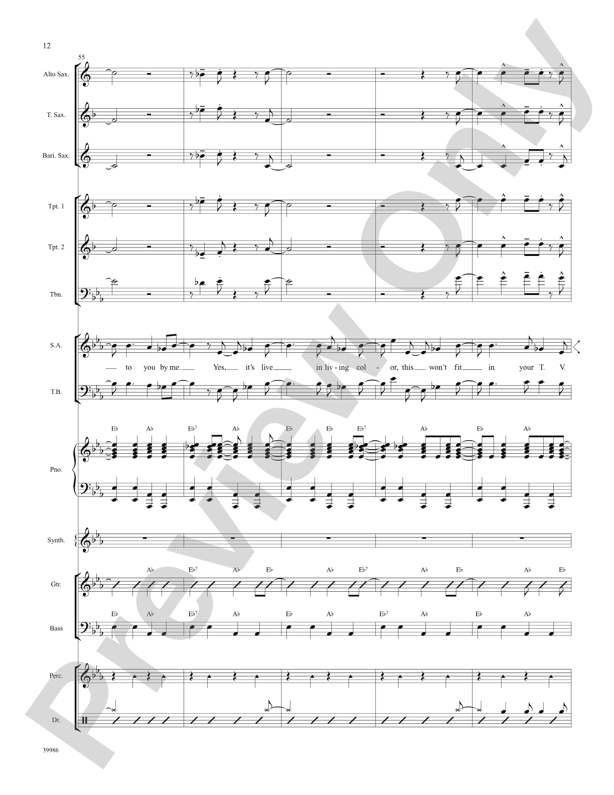 Live in Living Color (from the musical Catch Me If You Can): Choral SoundPax