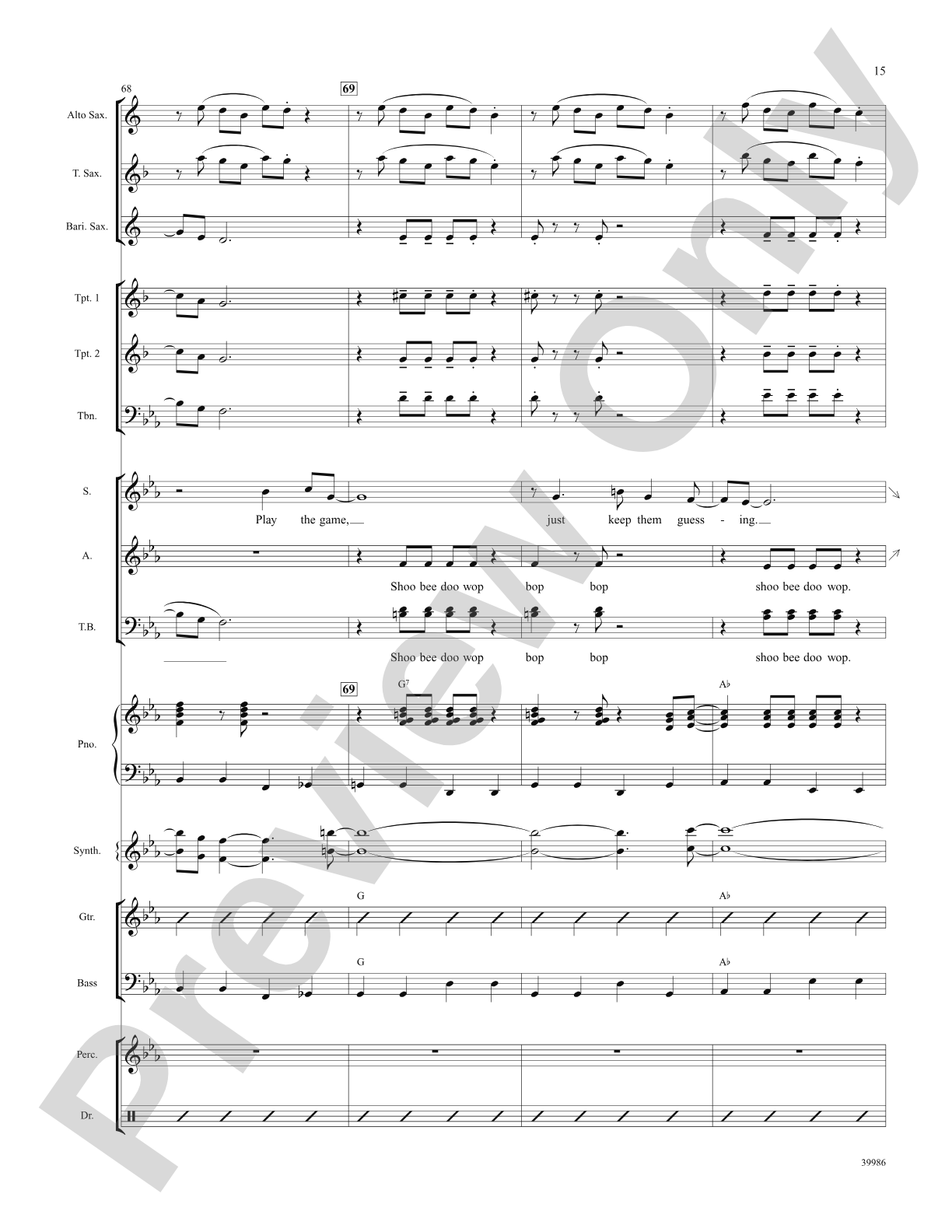 Live in Living Color (from the musical Catch Me If You Can): Choral SoundPax