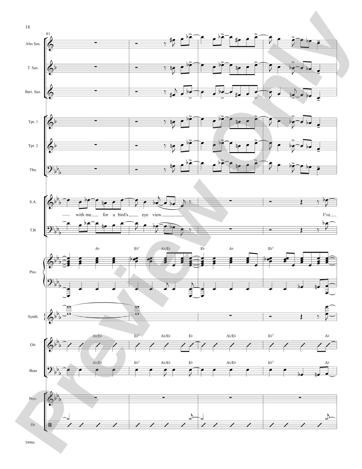 Live in Living Color (from the musical Catch Me If You Can): Choral SoundPax