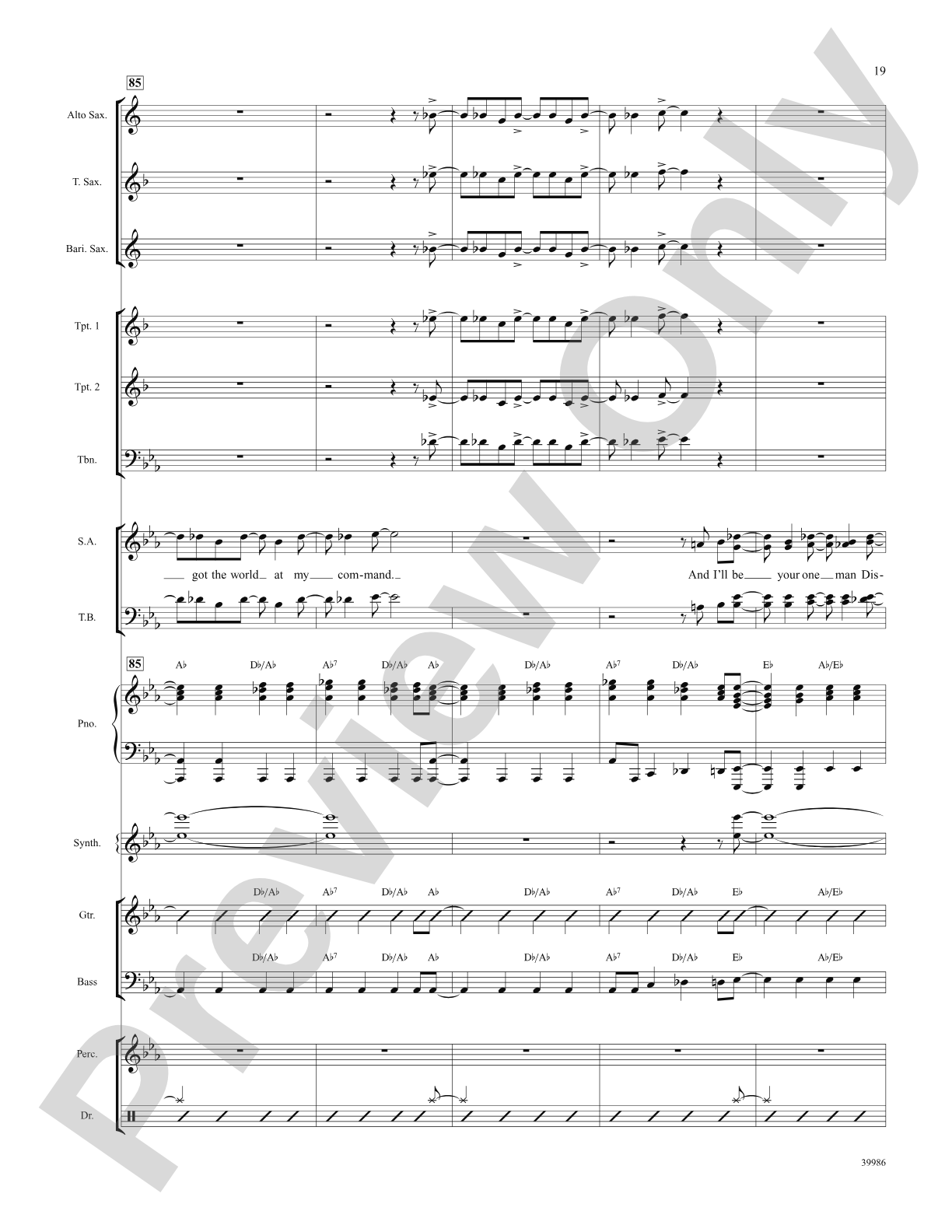 Live in Living Color (from the musical Catch Me If You Can): Choral SoundPax