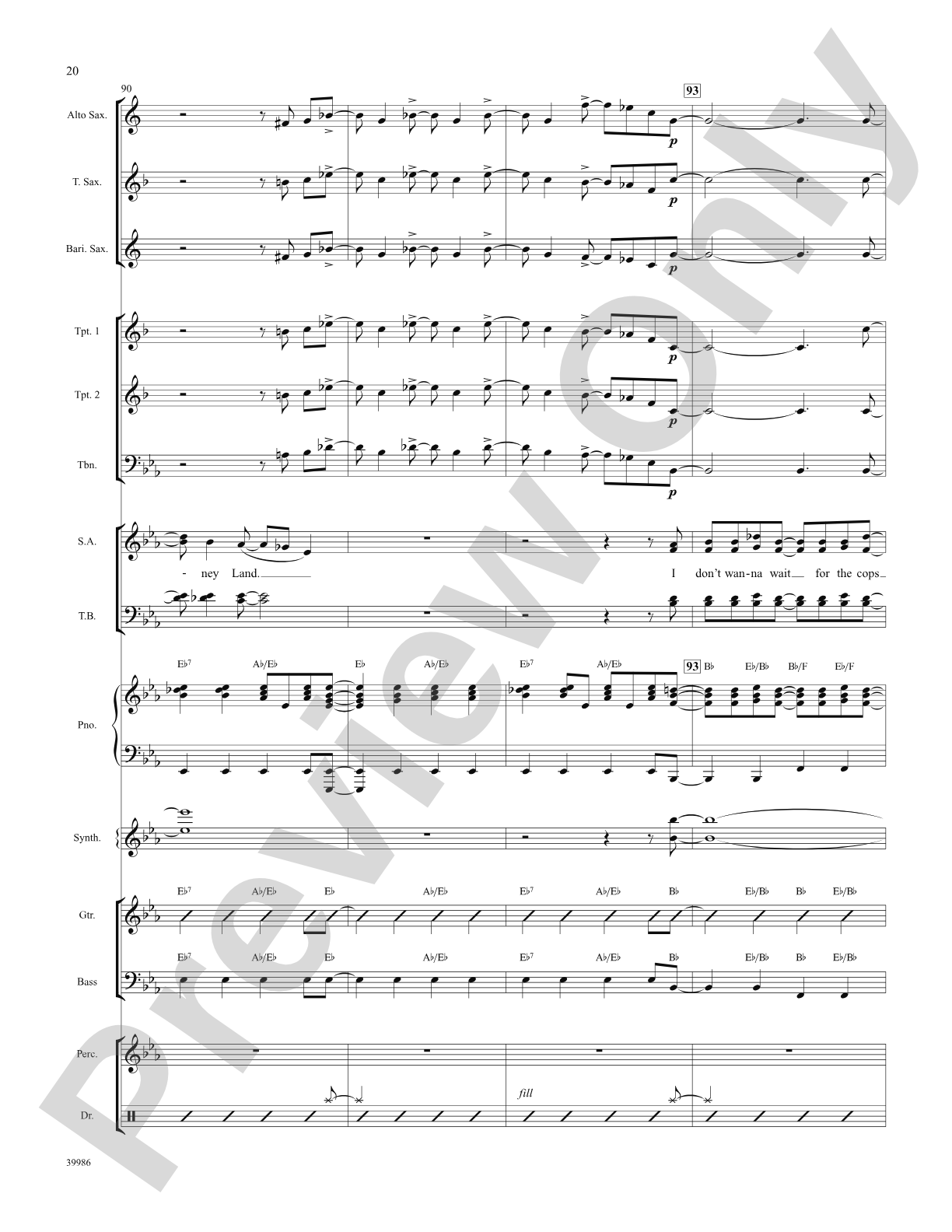 Live in Living Color (from the musical Catch Me If You Can): Choral SoundPax