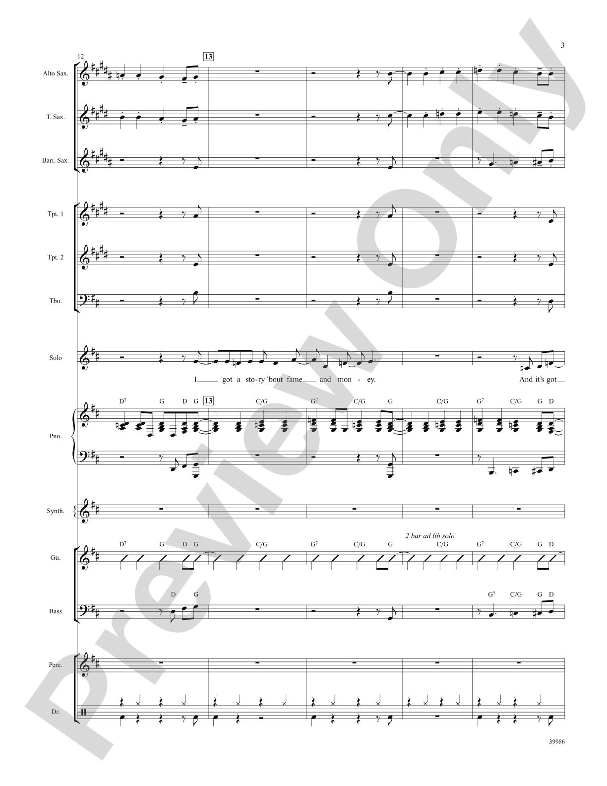 Live in Living Color (from the musical Catch Me If You Can): Choral SoundPax