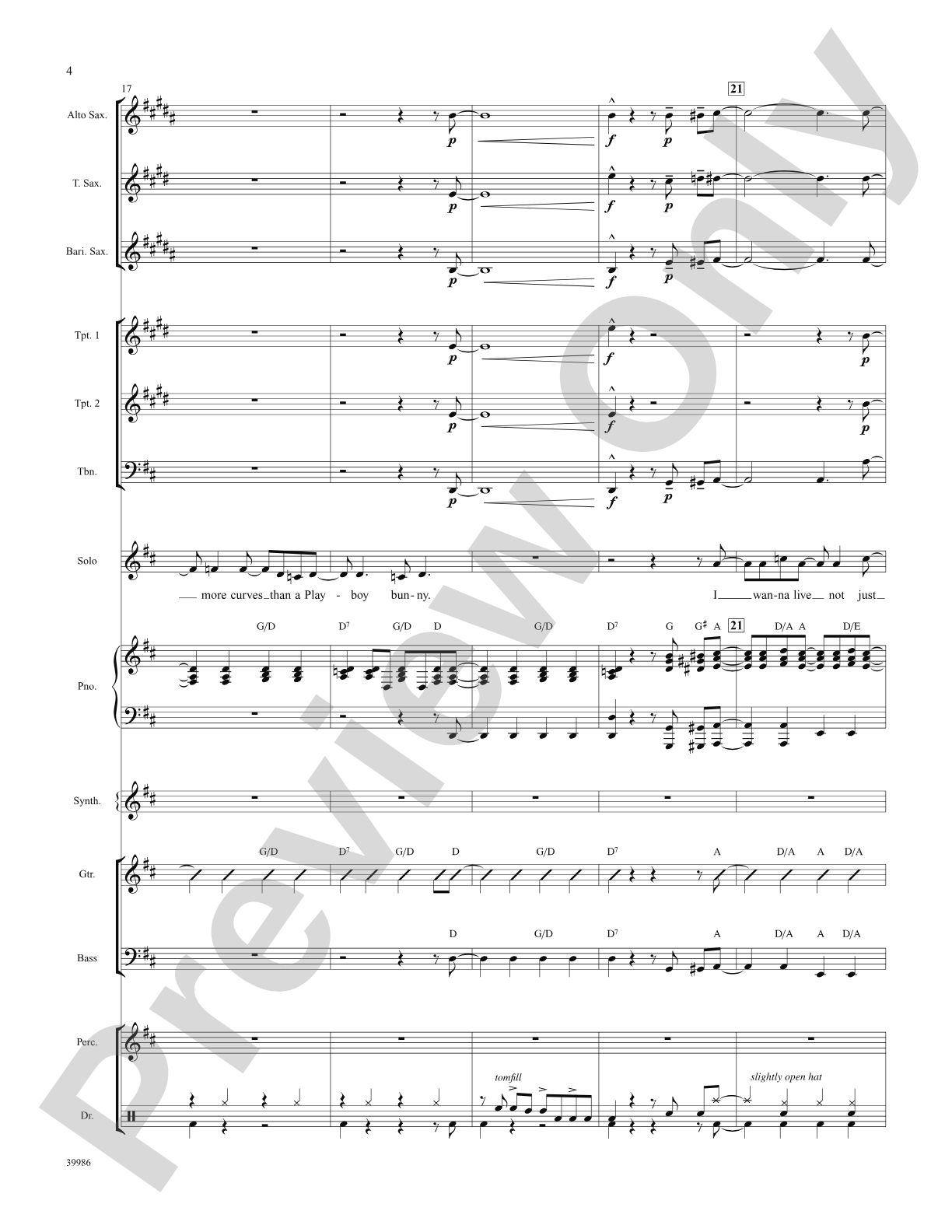 Live in Living Color (from the musical Catch Me If You Can): Choral SoundPax