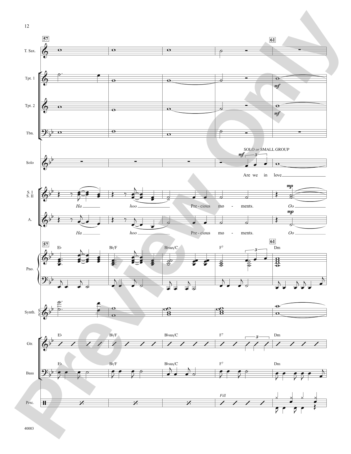 When Will I See You Again: Score: Choral SoundPax