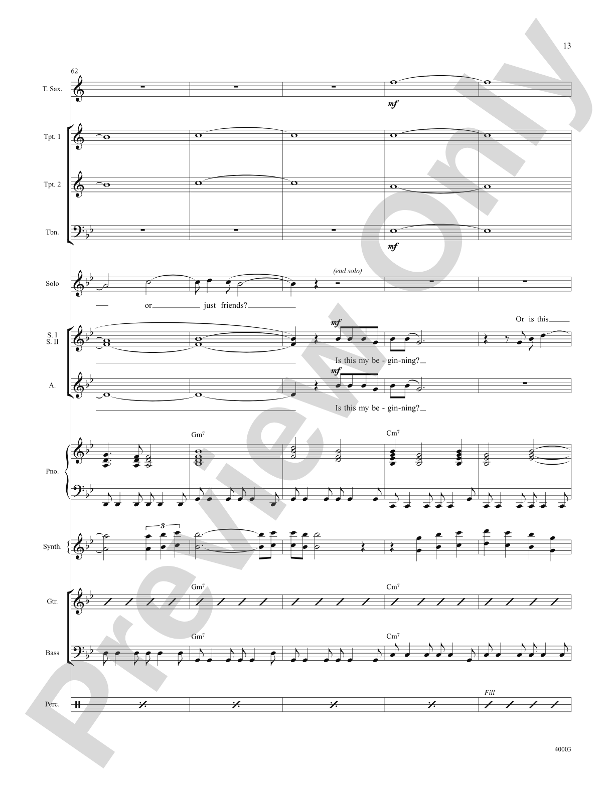 When Will I See You Again: Score: Choral SoundPax