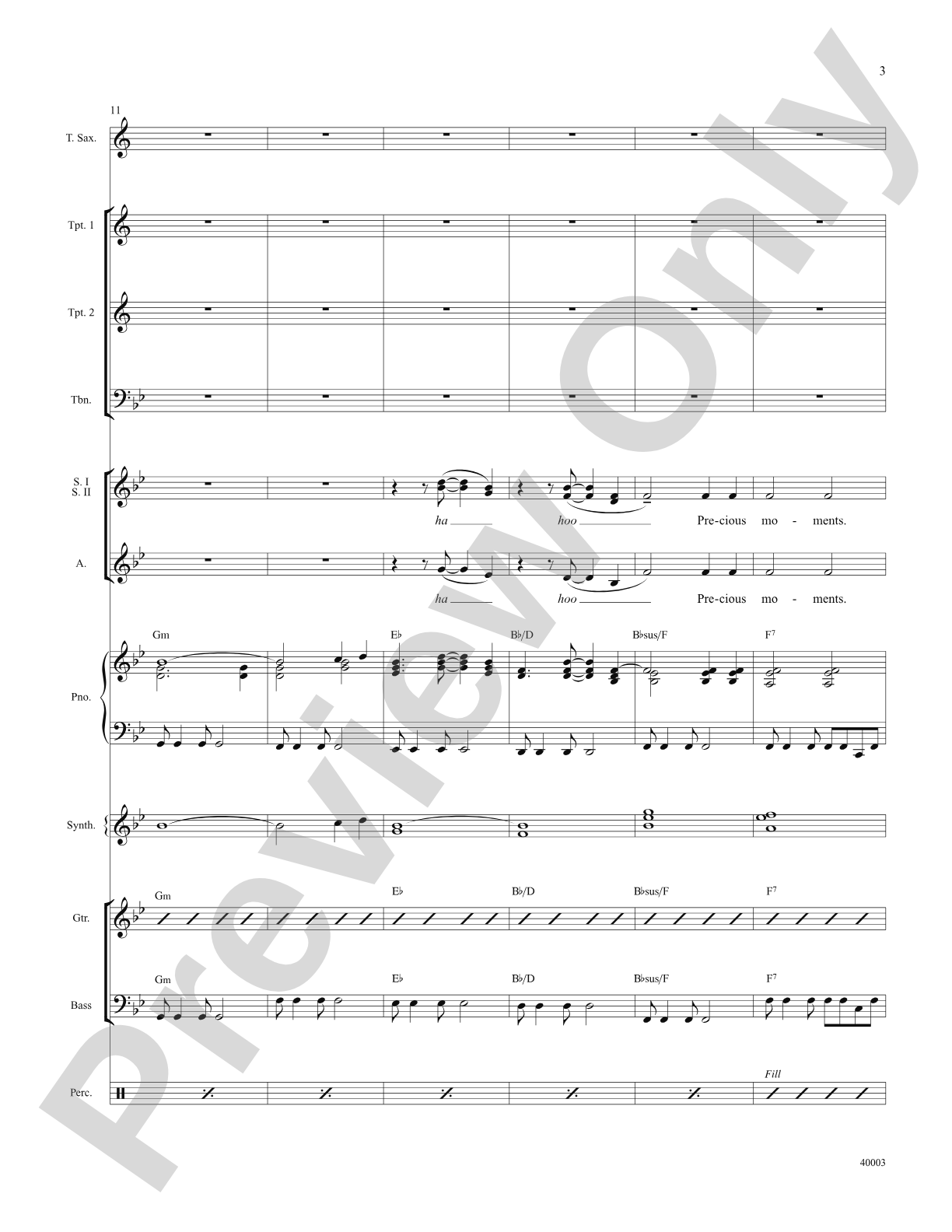 When Will I See You Again: Score: Choral SoundPax