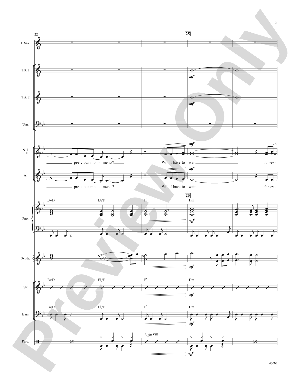 When Will I See You Again: Score: Choral SoundPax