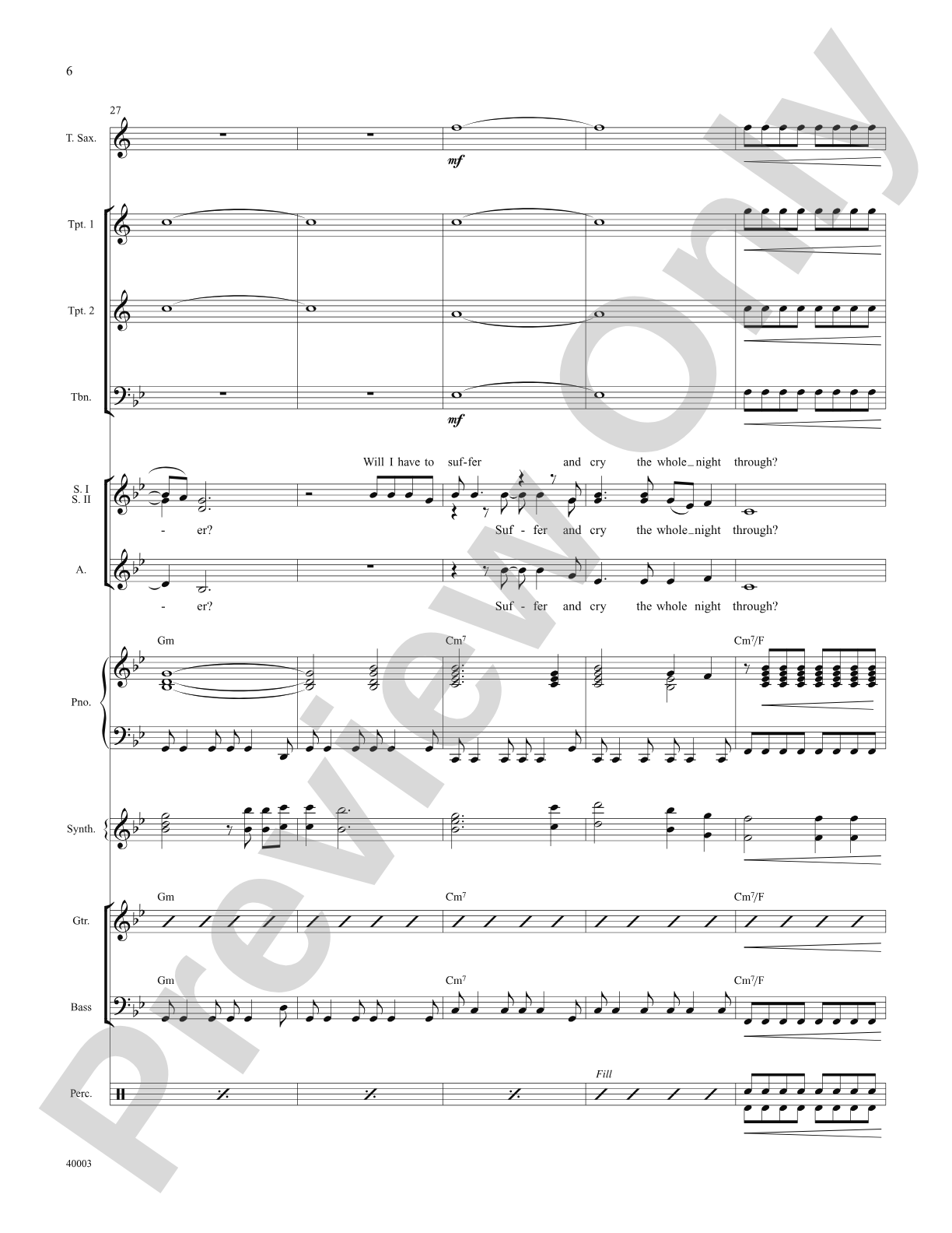 When Will I See You Again: Score: Choral SoundPax