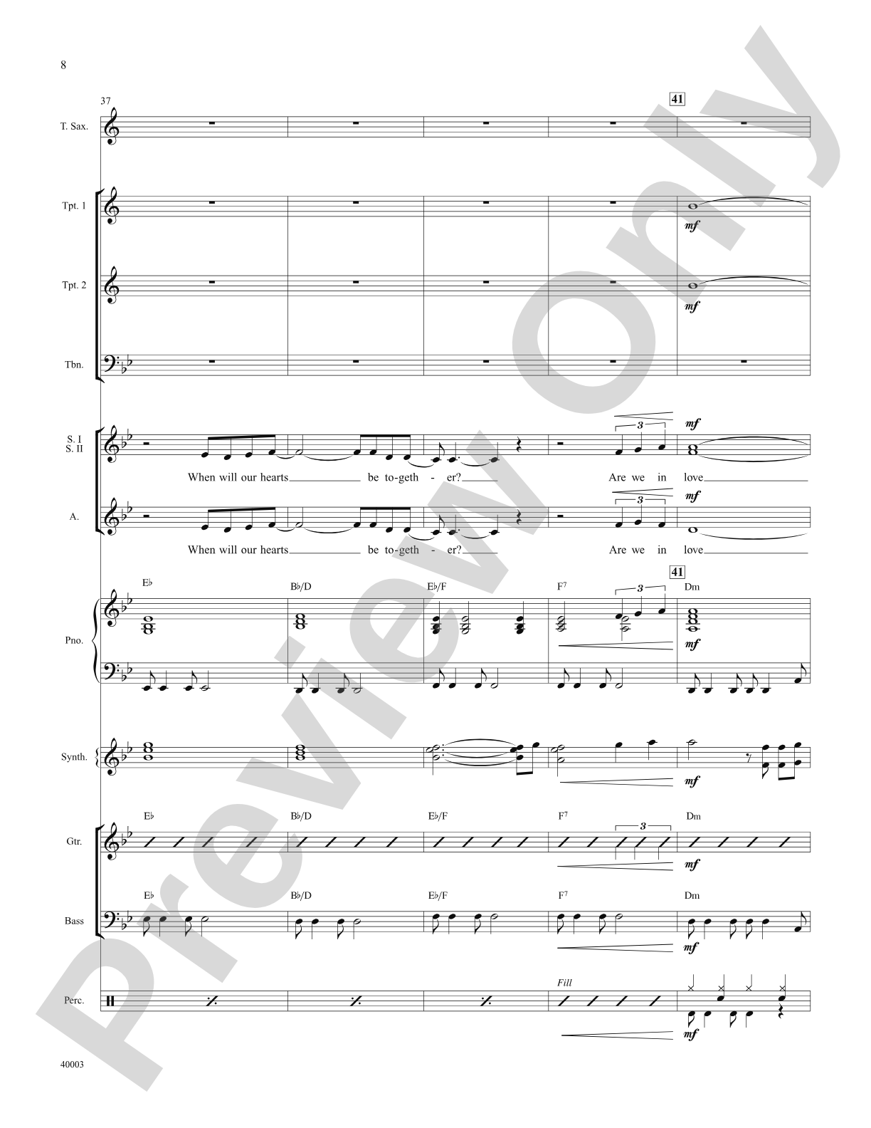 When Will I See You Again: Score: Choral SoundPax