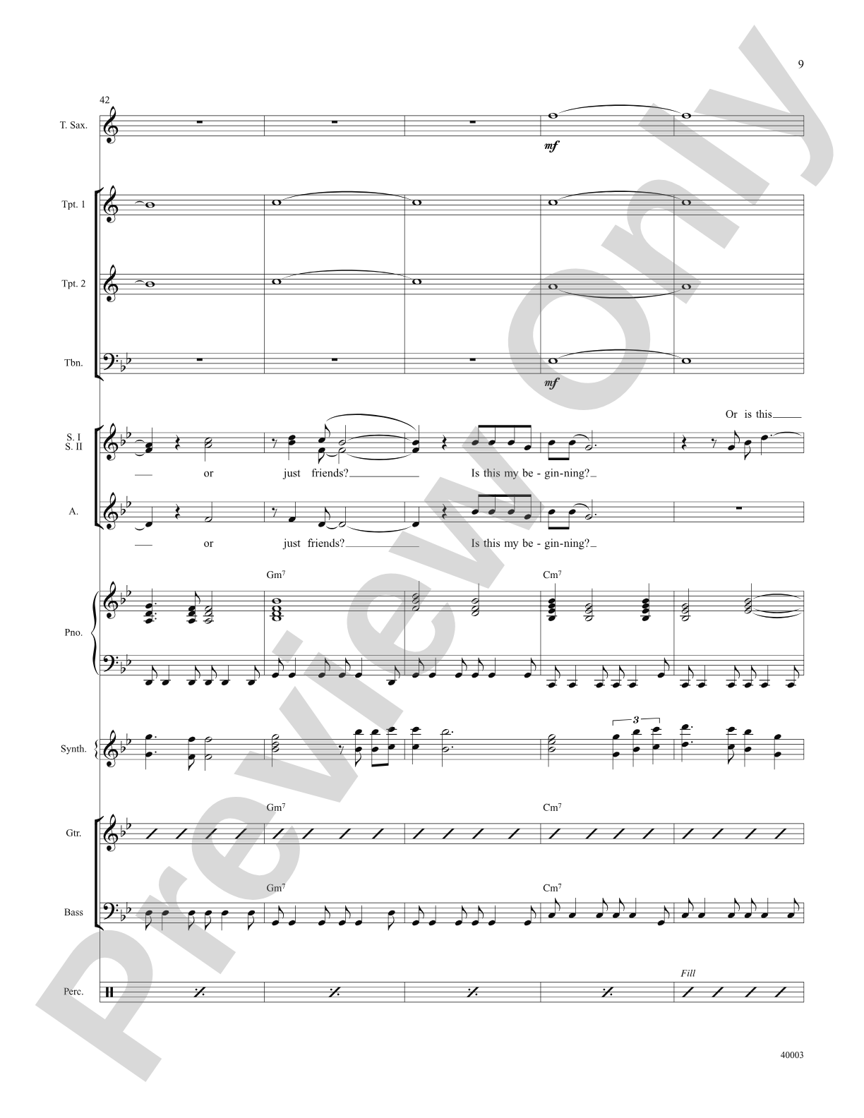 When Will I See You Again: Score: Choral SoundPax