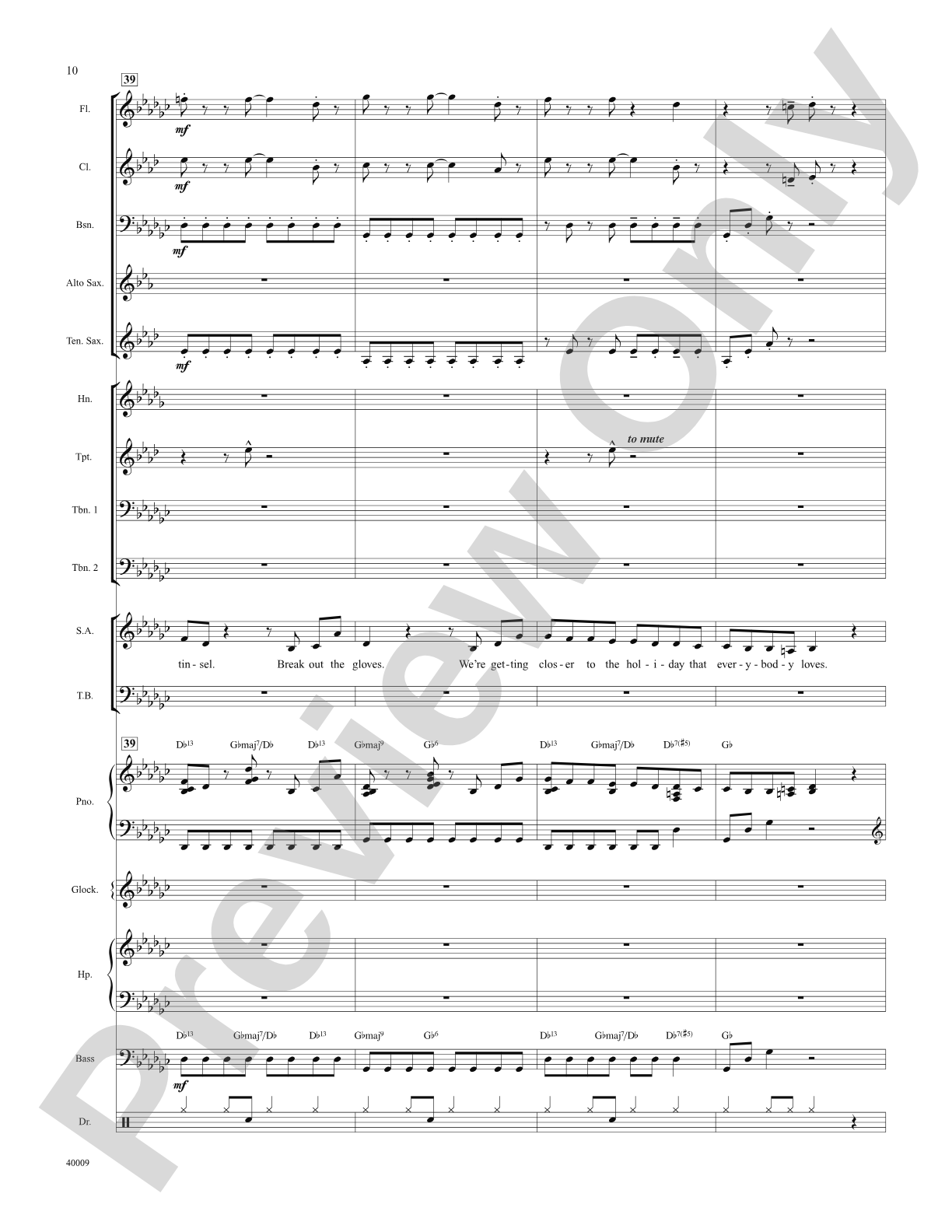 Counting Down to Christmas (from A Christmas Story: The Musical): Score: Choral SoundPax