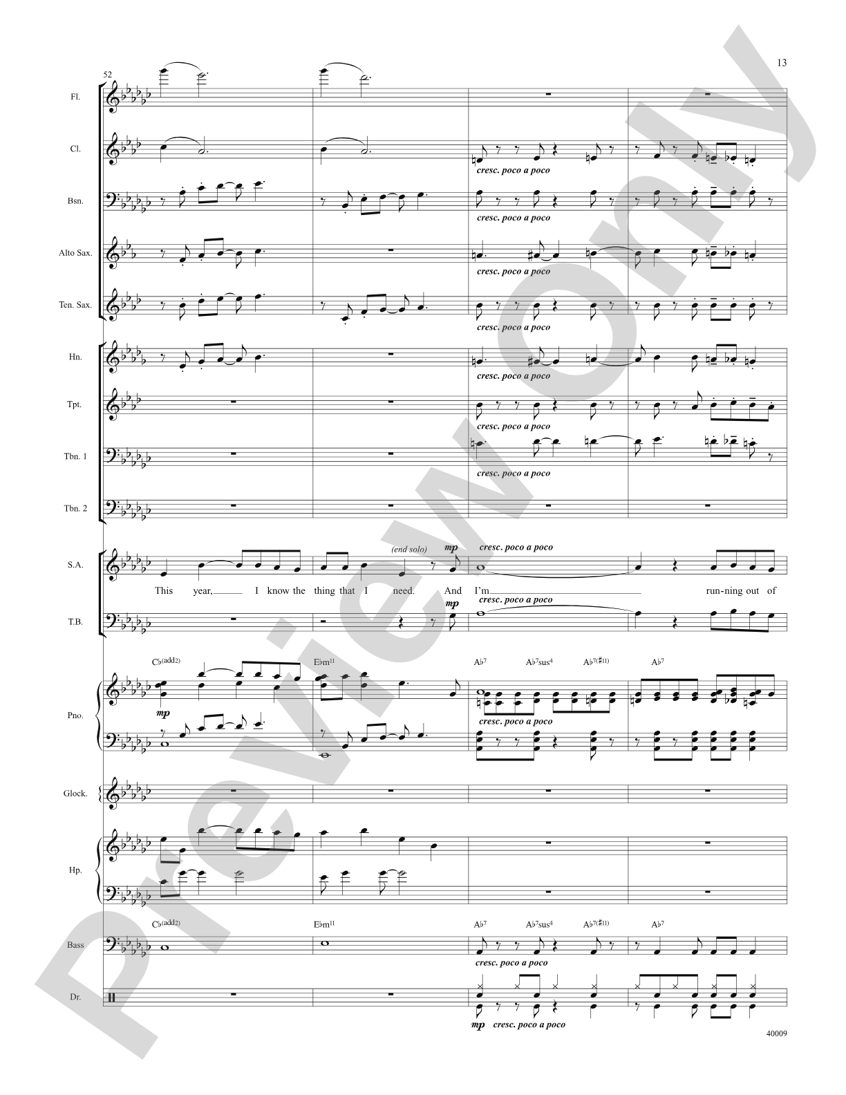 Counting Down to Christmas (from A Christmas Story: The Musical): Score: Choral SoundPax